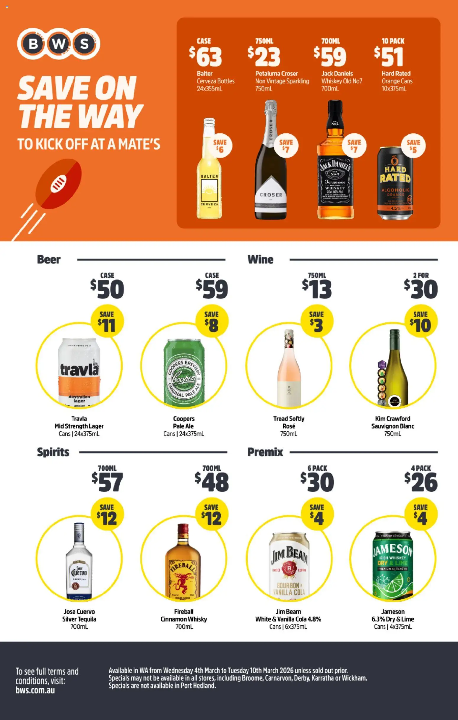 Woolworths catalogue - valid from 04.03.2026 | Page: 55 | Products: Wine, Beer, Lime, Case