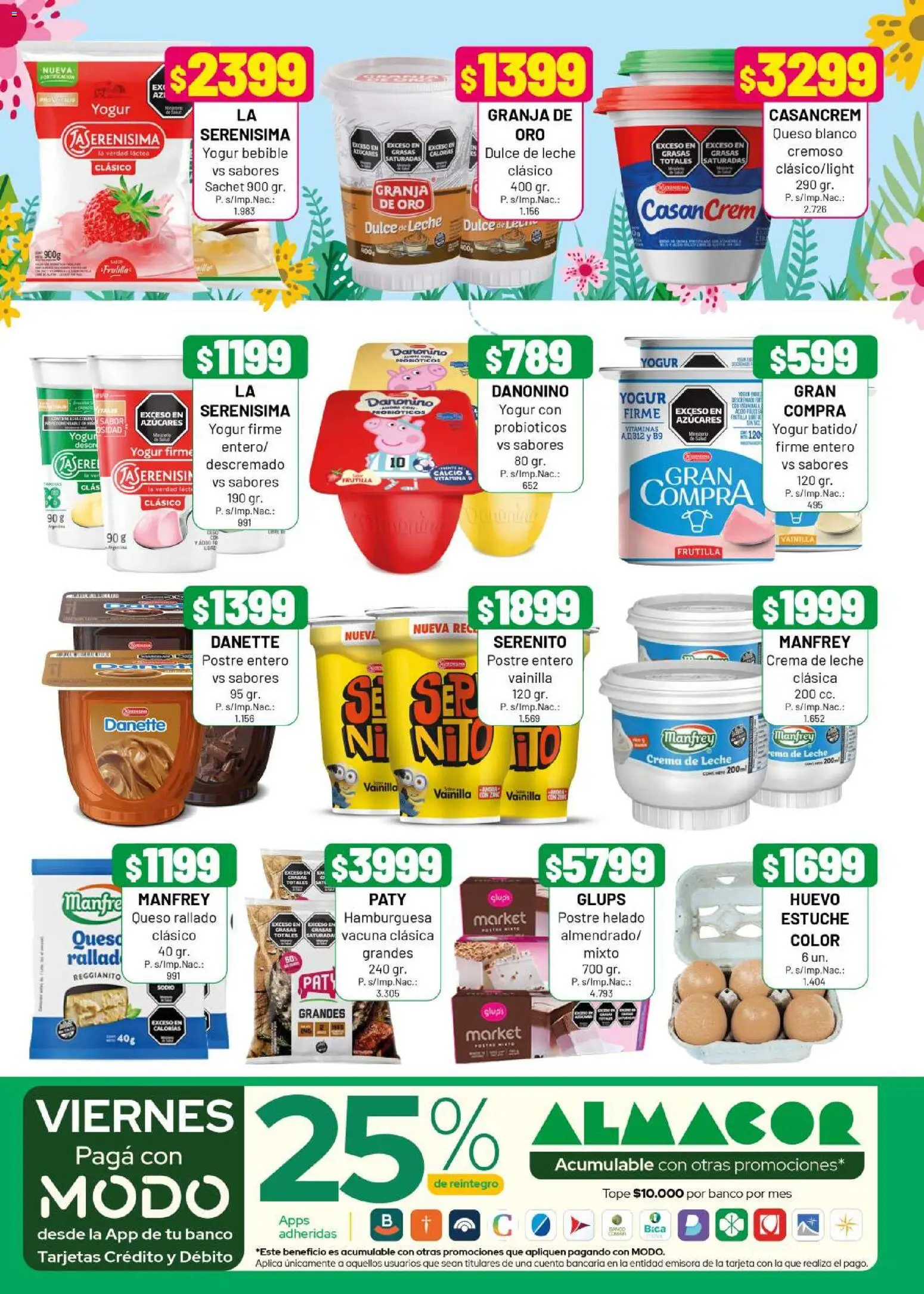 Almacor catálogo │ válido desde el 23.10.2025 | Página: 2 | Productos: Helado, Frutilla, Queso, Yogur