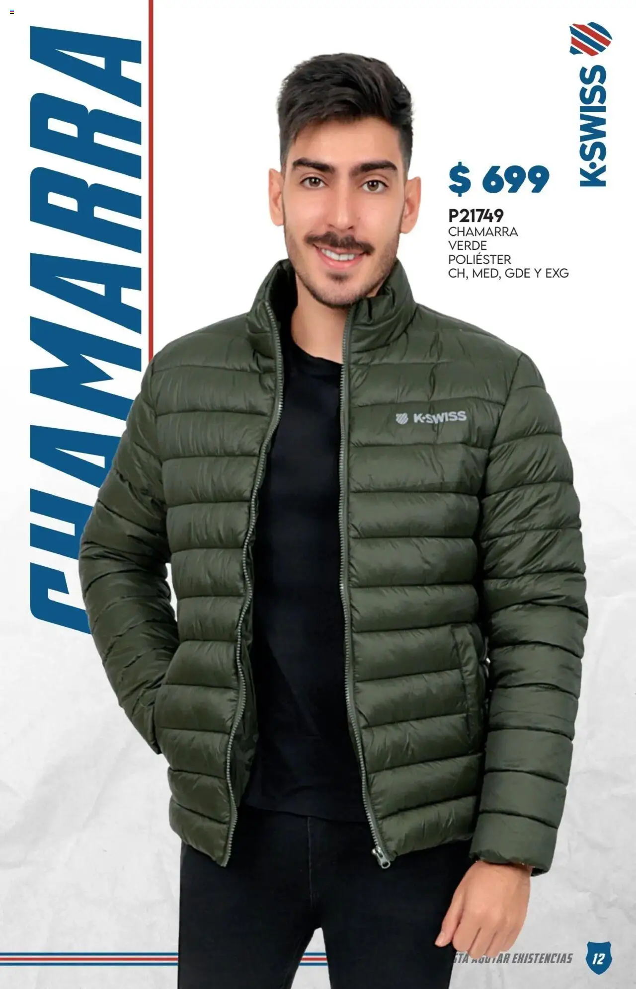 Nuevas ofertas de Cklass válidas en toda la República Mexicana desde el 29.09.2025. ¡Encuentra las mejores ofertas en Cklass - Catálogo Especial K-Swiss! | Página: 13 | Productos: Chamarra