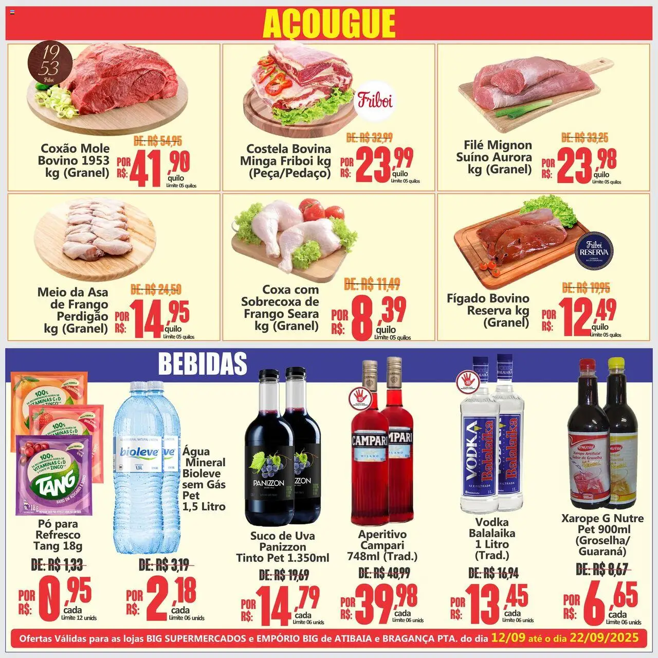 Big Supermercados Folheto - válido de 12.09.2025 | Página: 3 | Produtos: Pó, Refresco, Guaraná, Suco