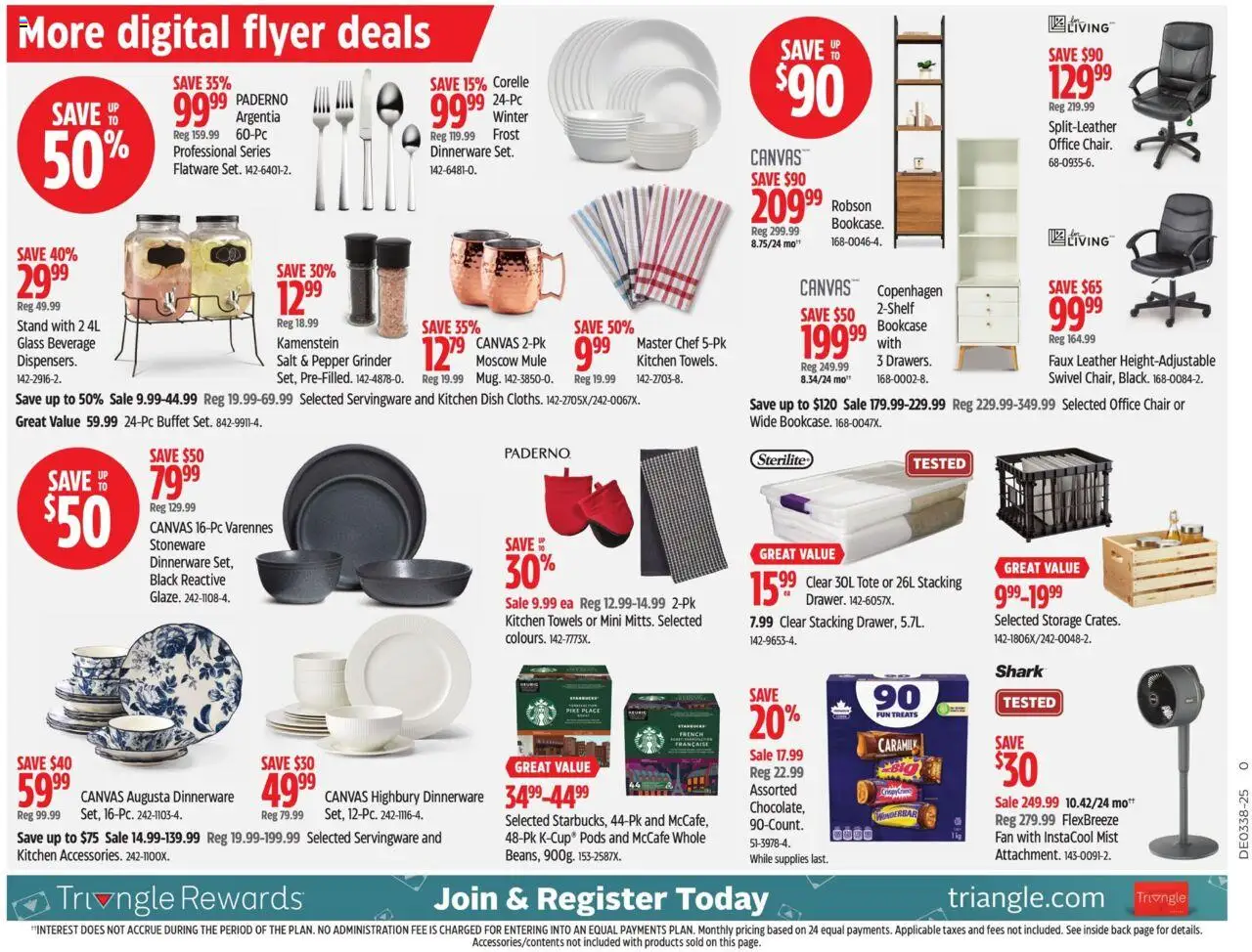 Canadian Tire flyer valid from 12.09.2025 | Page: 25 | Products: Fan, Grinder, Chair