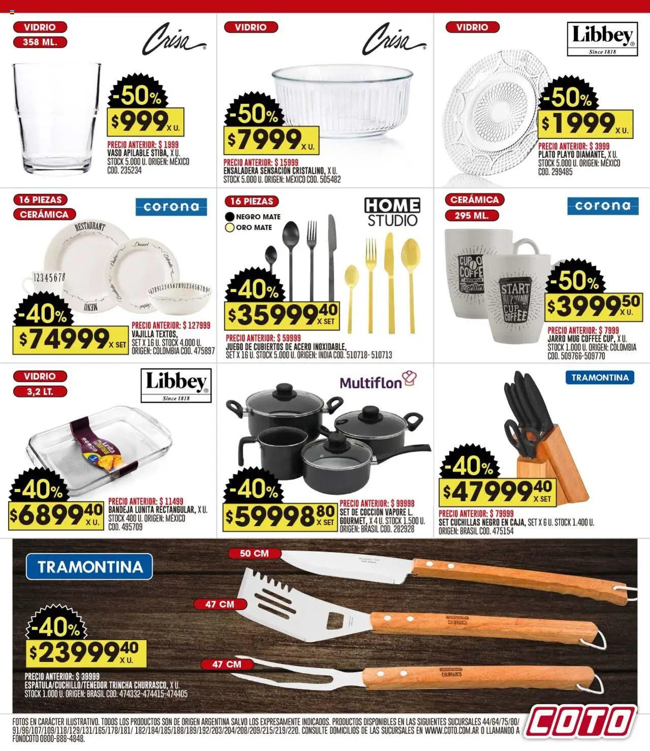 Coto ofertas │ válido desde el 04.08.2025 | Página: 20 | Productos: Mate, Bandeja, Ensaladera