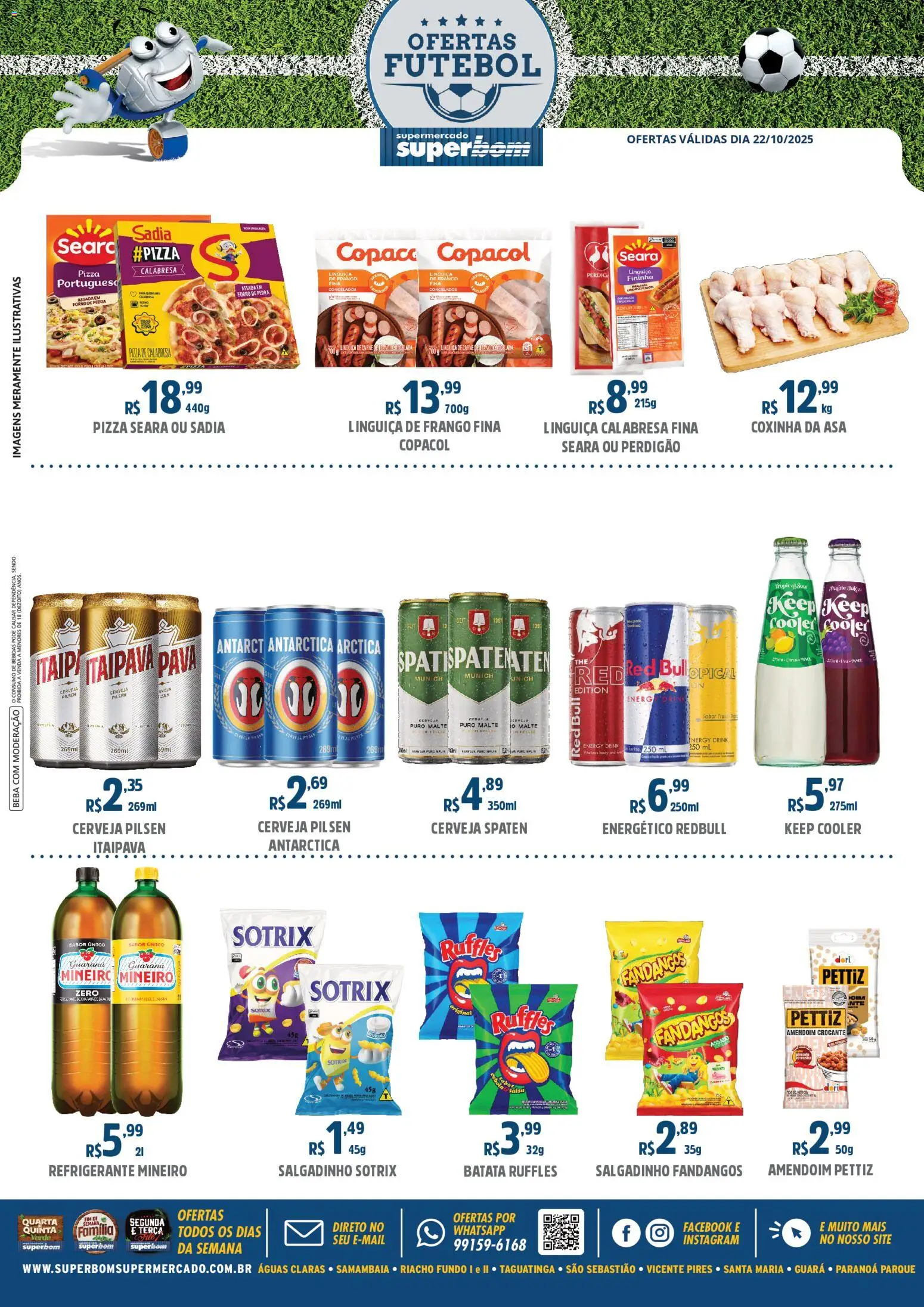 Superbom Folheto - válido de 22.10.2025 | Página: 1 | Produtos: Amendoim, Cooler, Carne, Refrigerante