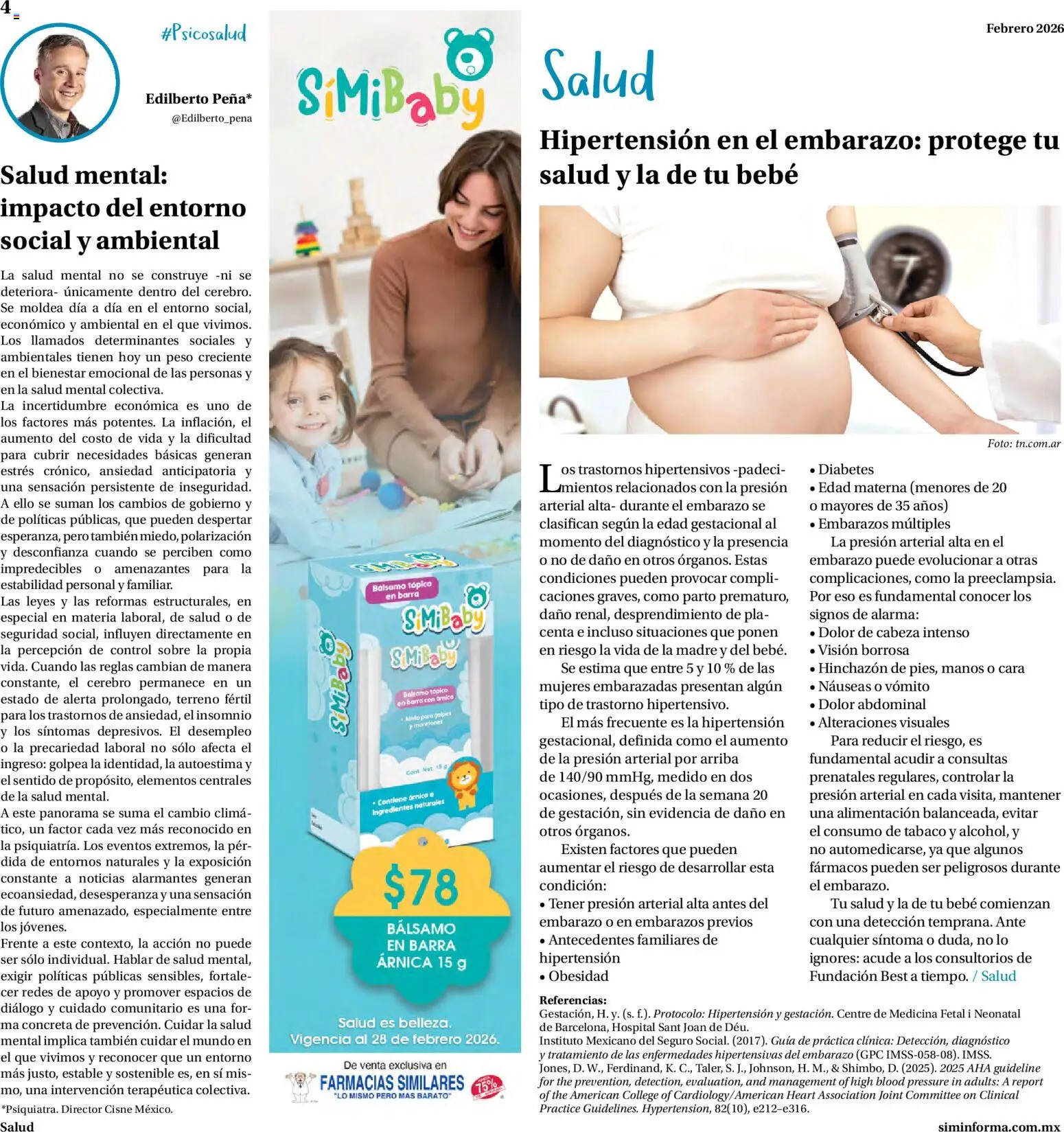 Nuevas ofertas de Farmacias Similares válidas en toda la República Mexicana desde el 01.02.2026. ¡Encuentra las mejores ofertas en Farmacias Similares catálogo! | Página: 4 | Productos: Bálsamo, Alarma, Barra, Sobre