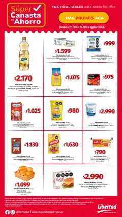 Vista previa Hipermercado Libertad - Canasta - NEA válido desde el 11.09.2025