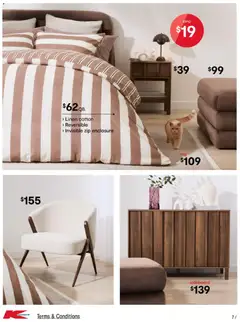 Preview of Kmart  Catalogue  - valid from 29.01.2026 | Page: 7 | Products: Sideboard, Lamp, Linen
