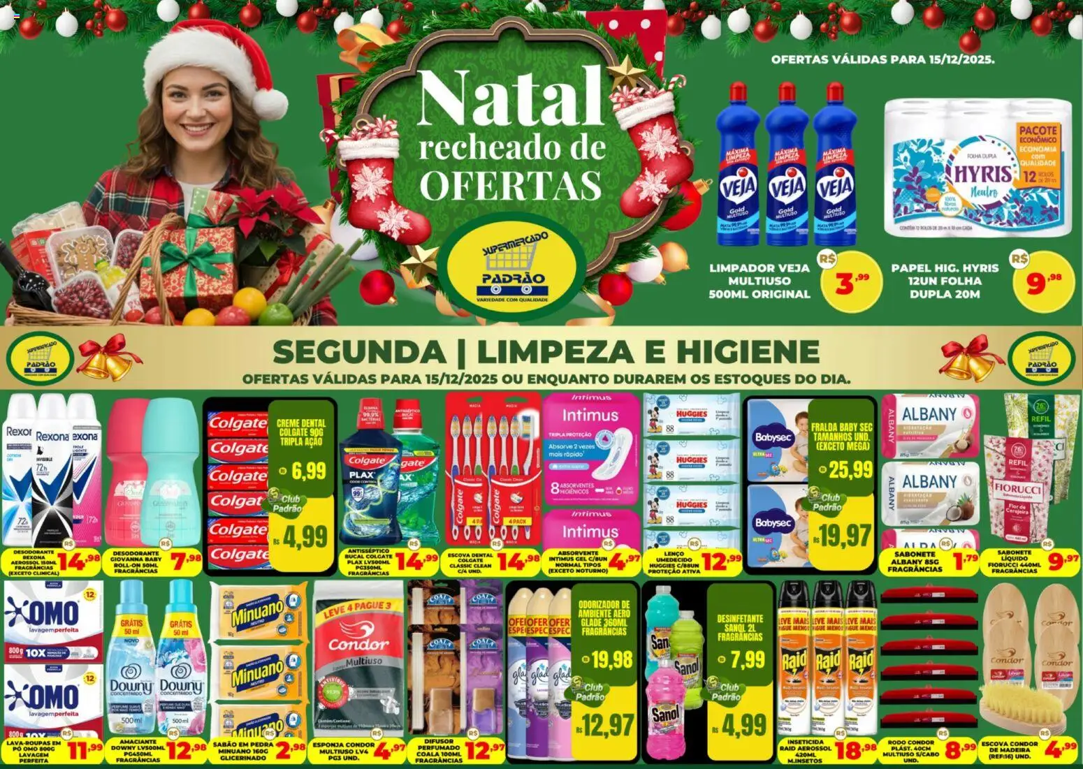 Supermercado Padrão Folheto - válido de 15.12.2025 | Página: 1 | Produtos: Pó, Desodorante, Lenço, Inseticida