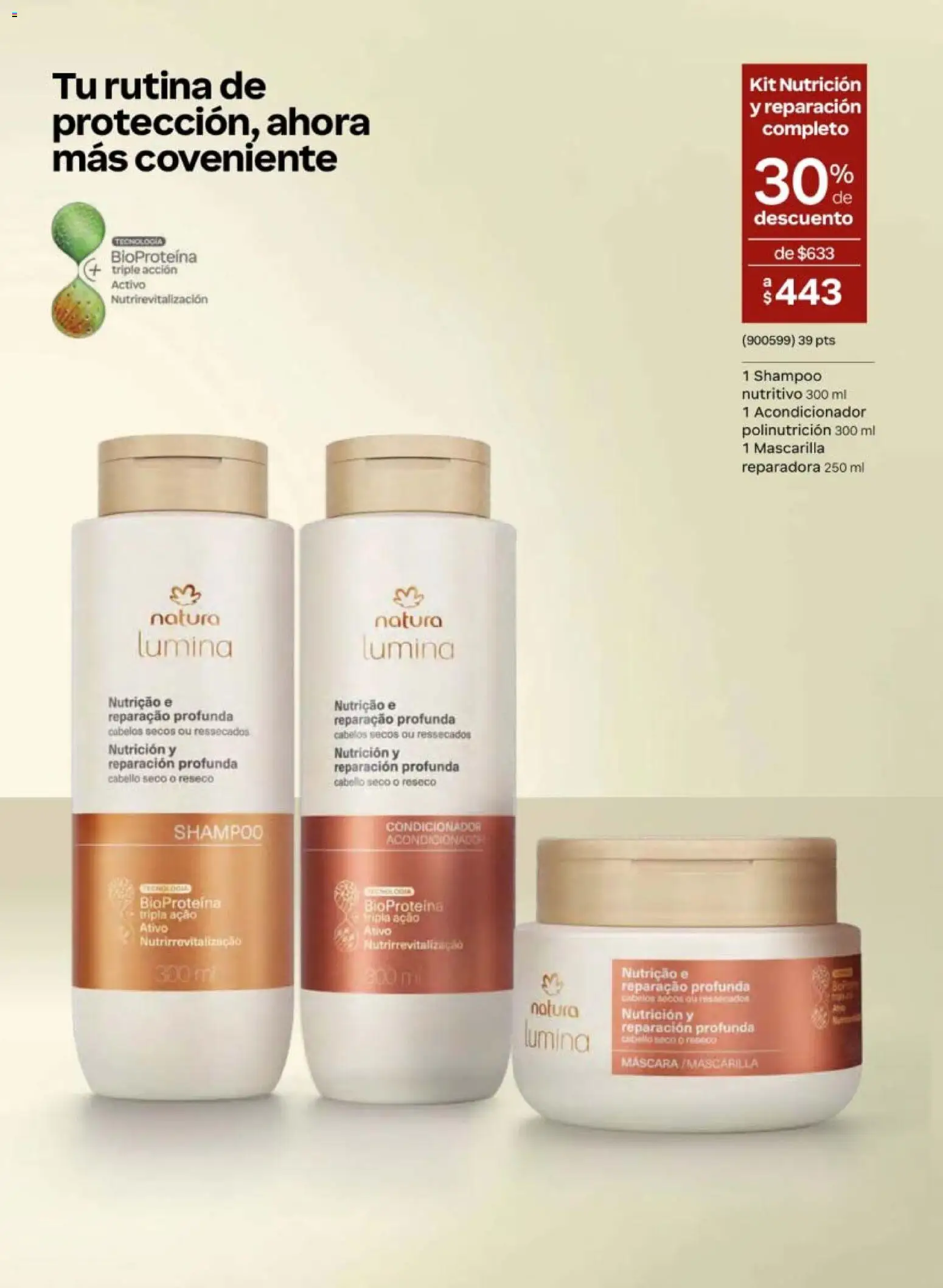 Nuevas ofertas de Natura válidas en toda la República Mexicana desde el 24.04.2026. ¡Encuentra las mejores ofertas en Natura campaña 7 2026! | Página: 133 | Productos: Máscara, Mascarilla, Acondicionador