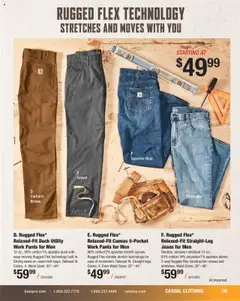 Preview of Cabela's weekly ads valid from 11.08.2025 | Page: 141 | Products: Canvas, Pants, Belt, Jeans