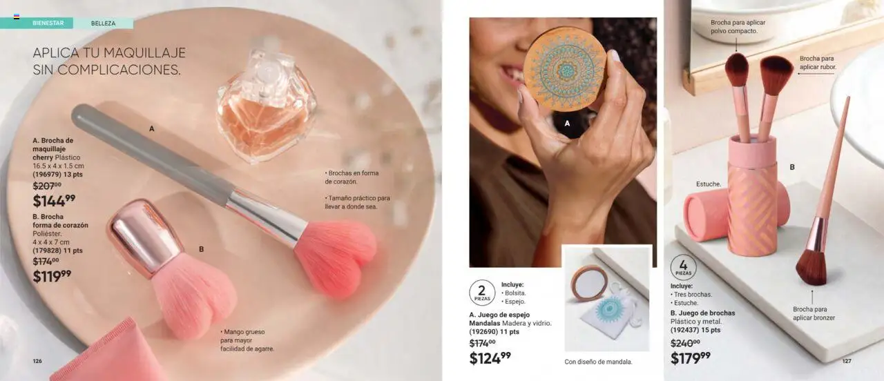 Nuevas ofertas de AVON válidas en toda la República Mexicana desde el 11.07.2025. ¡Encuentra las mejores ofertas en AVON casa & Estilo 11 2025! | Página: 64 | Productos: Juego, Espejo, Maquillaje, Polvo