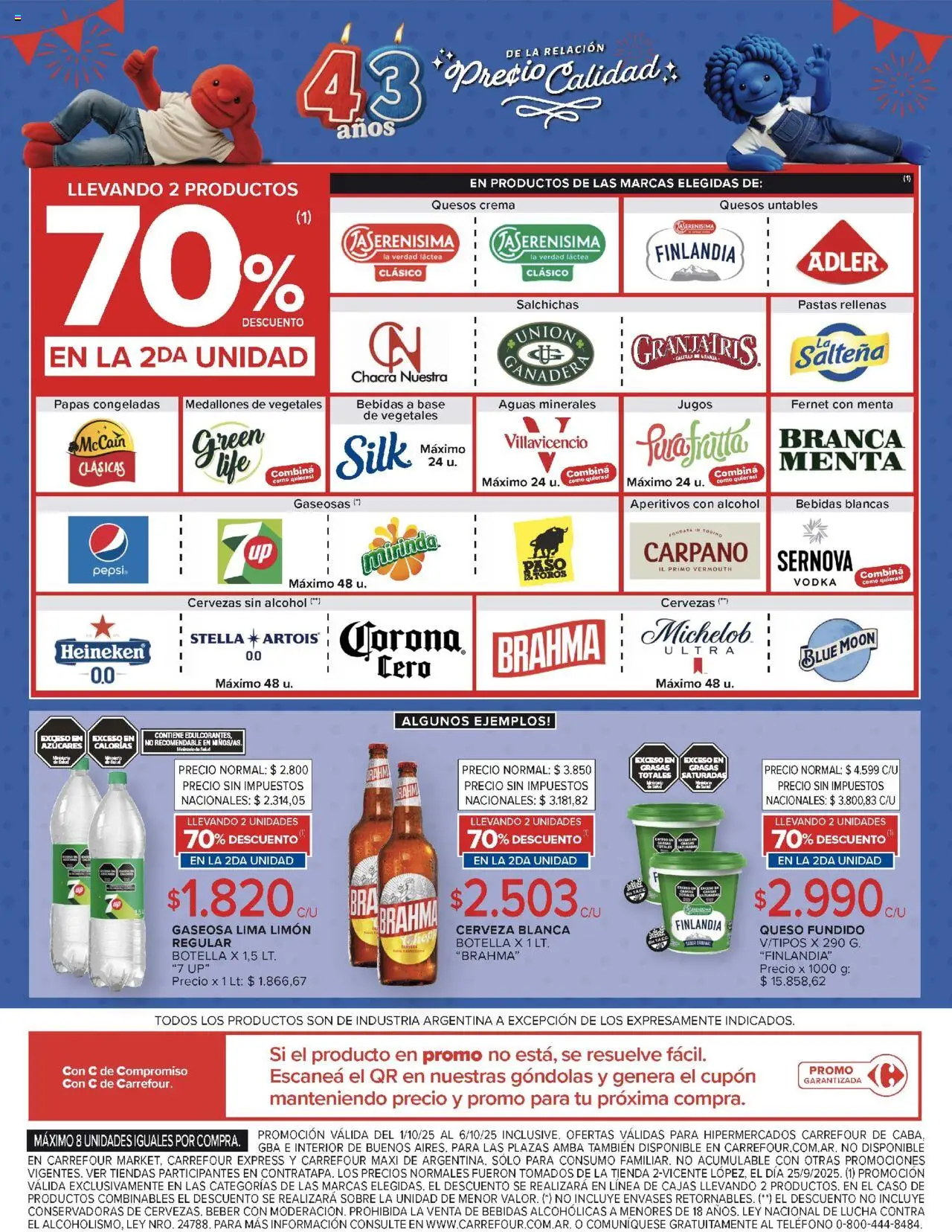 Carrefour ofertas │ válido desde el 01.10.2025 | Página: 7 | Productos: Teléfono, Caso, Lima, Limón