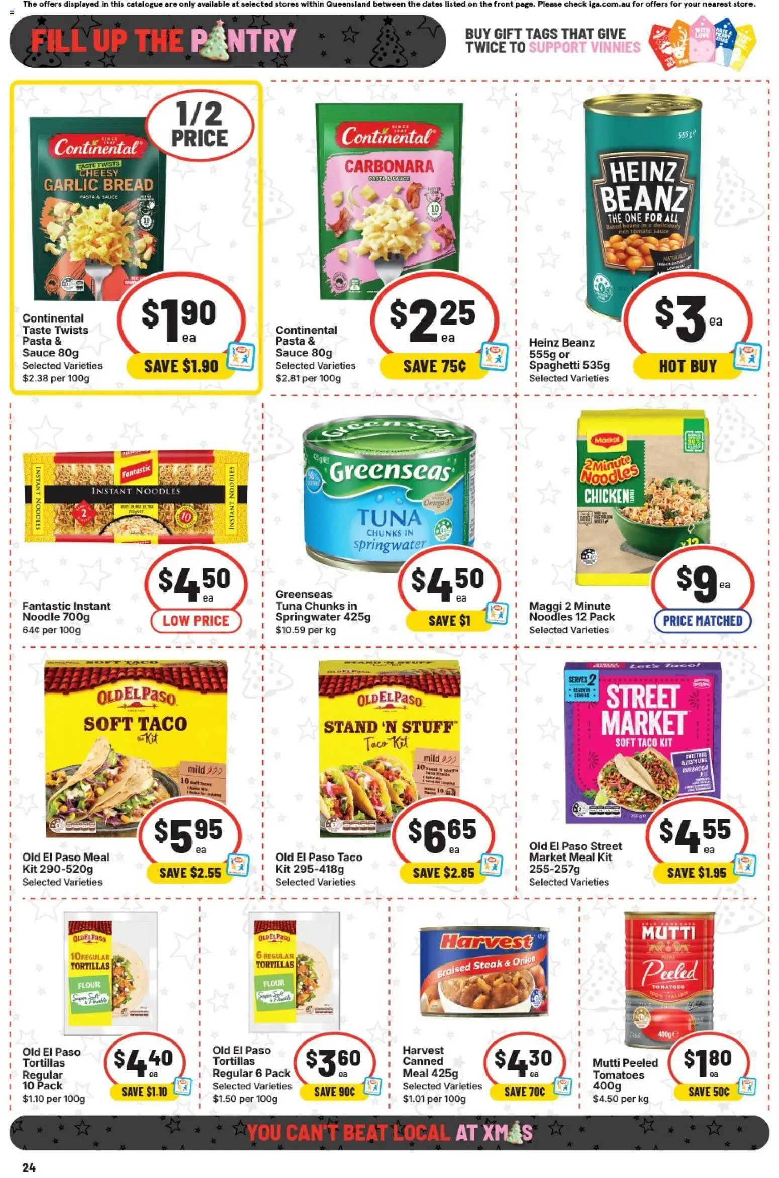 IGA catalogue - valid from 10.12.2025 | Page: 28 | Products: Steak, Sauce, Garlic, Tuna