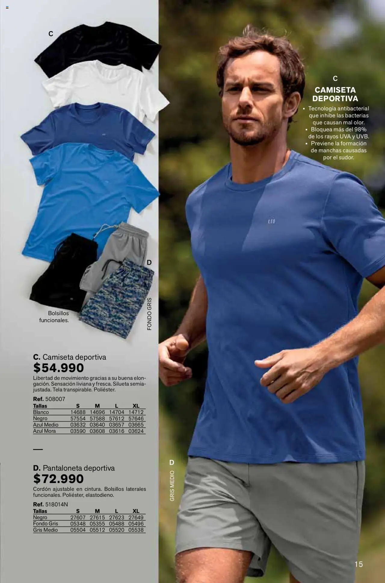 Leonisa revista - valida desde el 04.08.2025 | Página: 15 | Productos: Camiseta, Uva, Mora, Pantaloneta