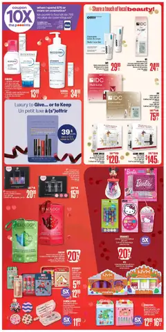 Preview of Jean Coutu weekly flyer from shop Jean Coutu valid from 04.12.2025 | Page: 5 | Products: Lip gloss, Nail polish, Micellar water, Hand cream