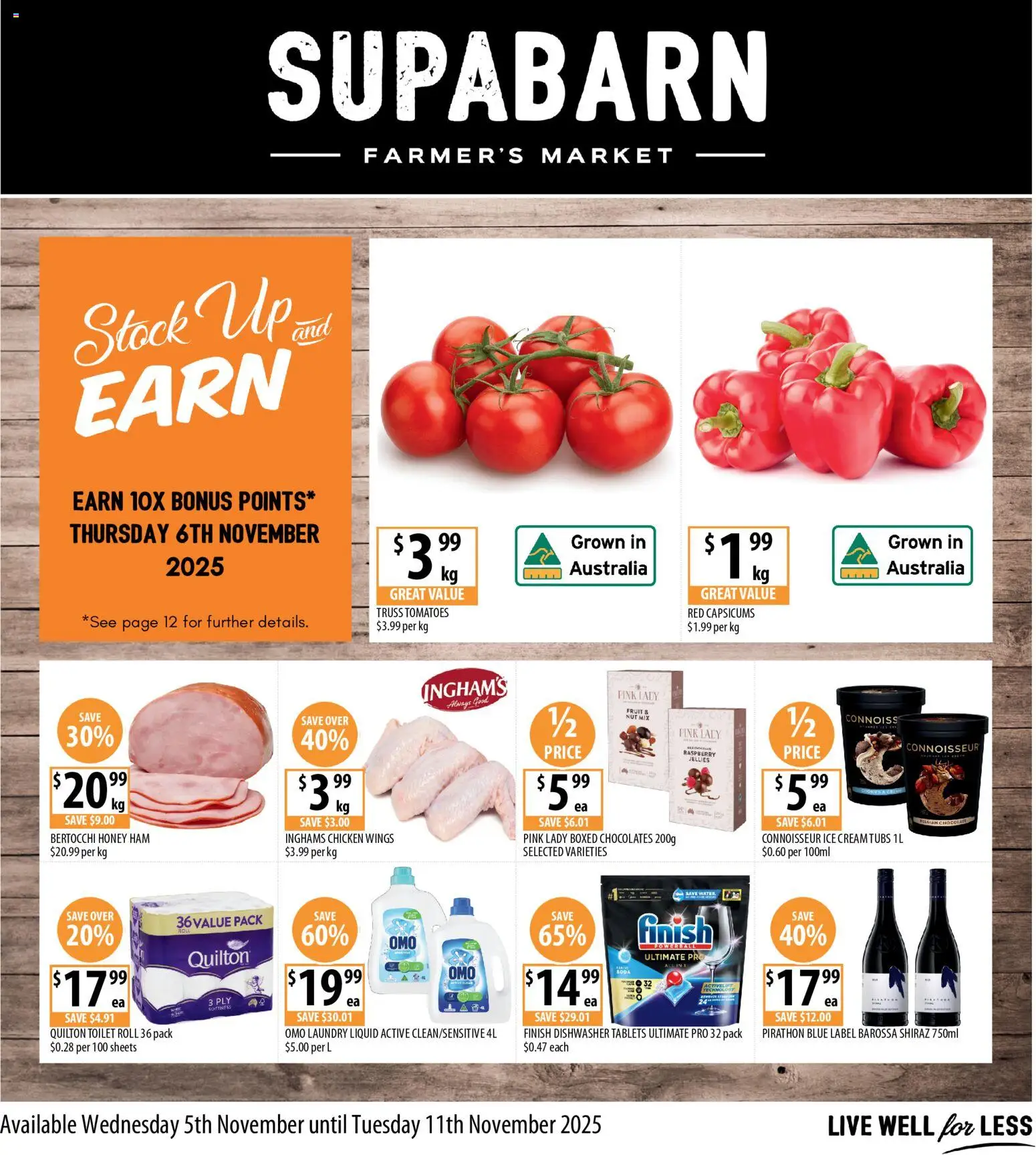 Supabarn catalogue - valid from 05.11.2025 | Page: 1 | Products: Toilet, Dishwasher tablets, Laundry, Dishwasher