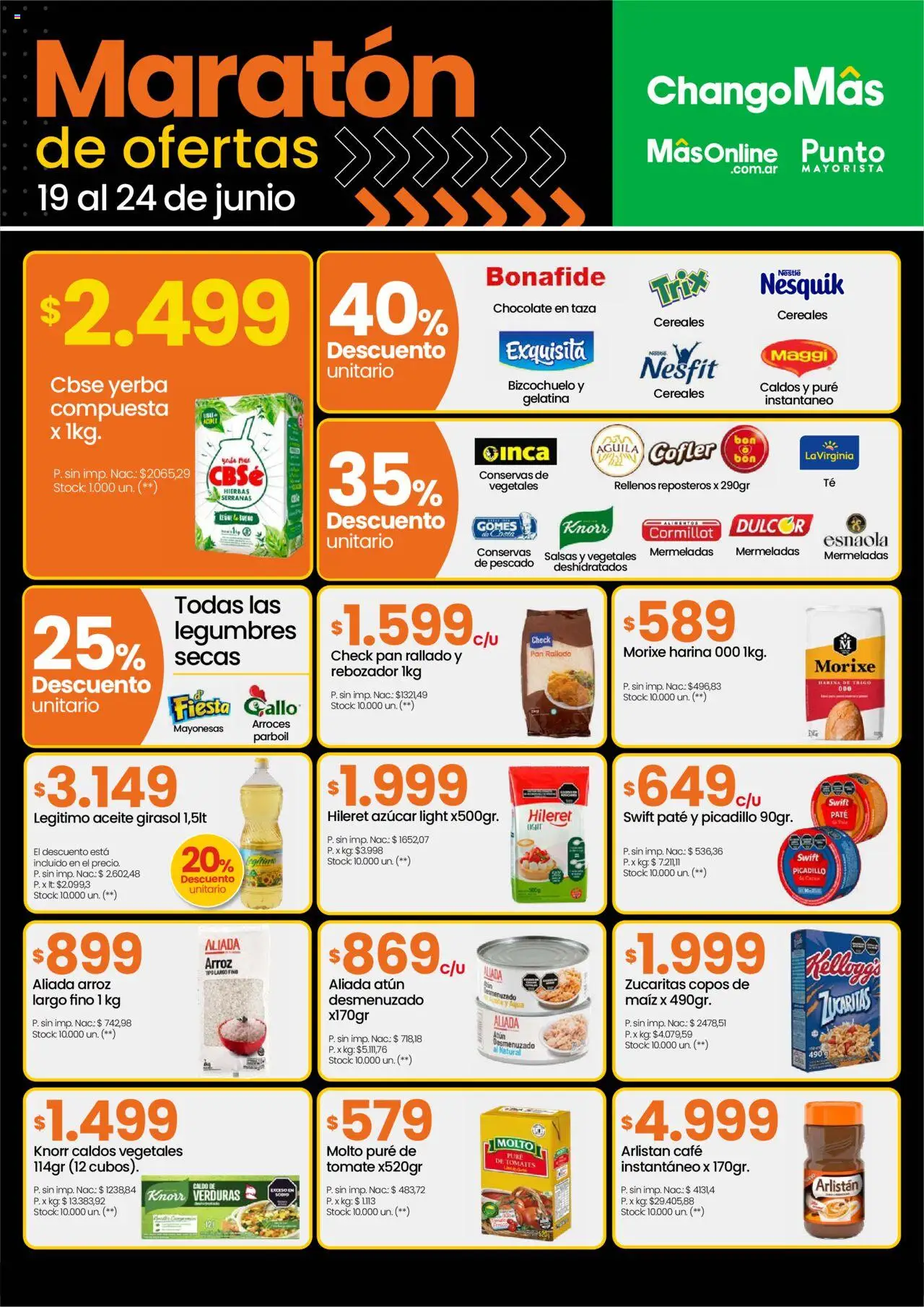 Changomas ofertas │ válido desde el 19.06.2025 | Página: 11 | Productos: Yerba, Taza, Paté, Chocolate