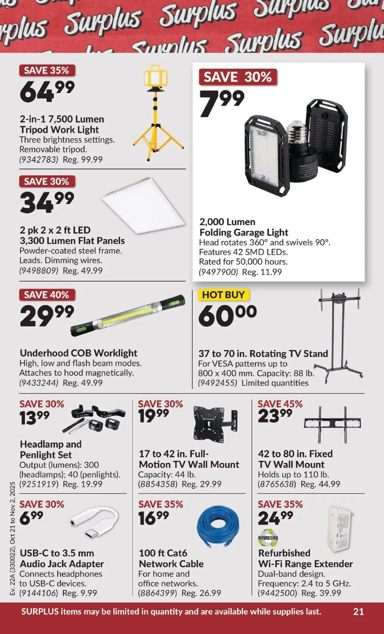 Princess Auto flyer valid from 21.10.2025 | Page: 42 | Products: Audio, Headphones, Cable, Adapter