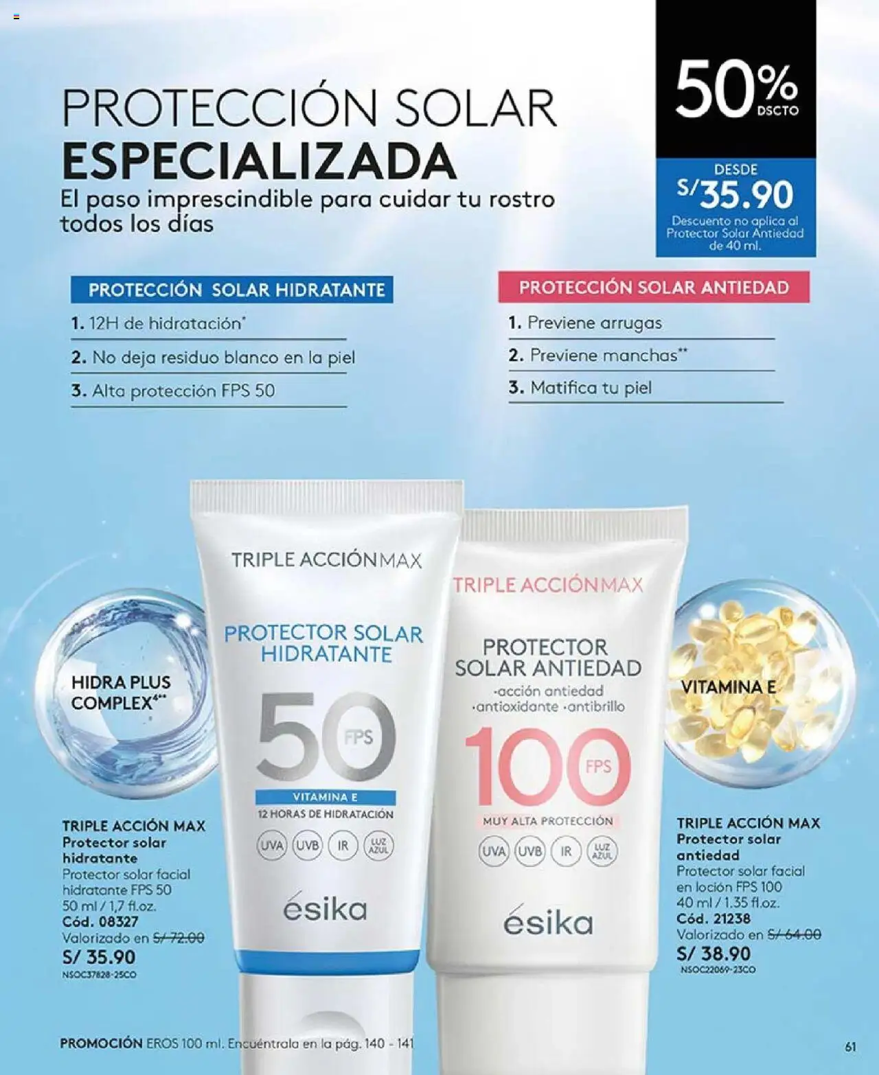 Catálogo Ésika válido desde 23.06.2025 | Página: 61 | Productos: Protector solar