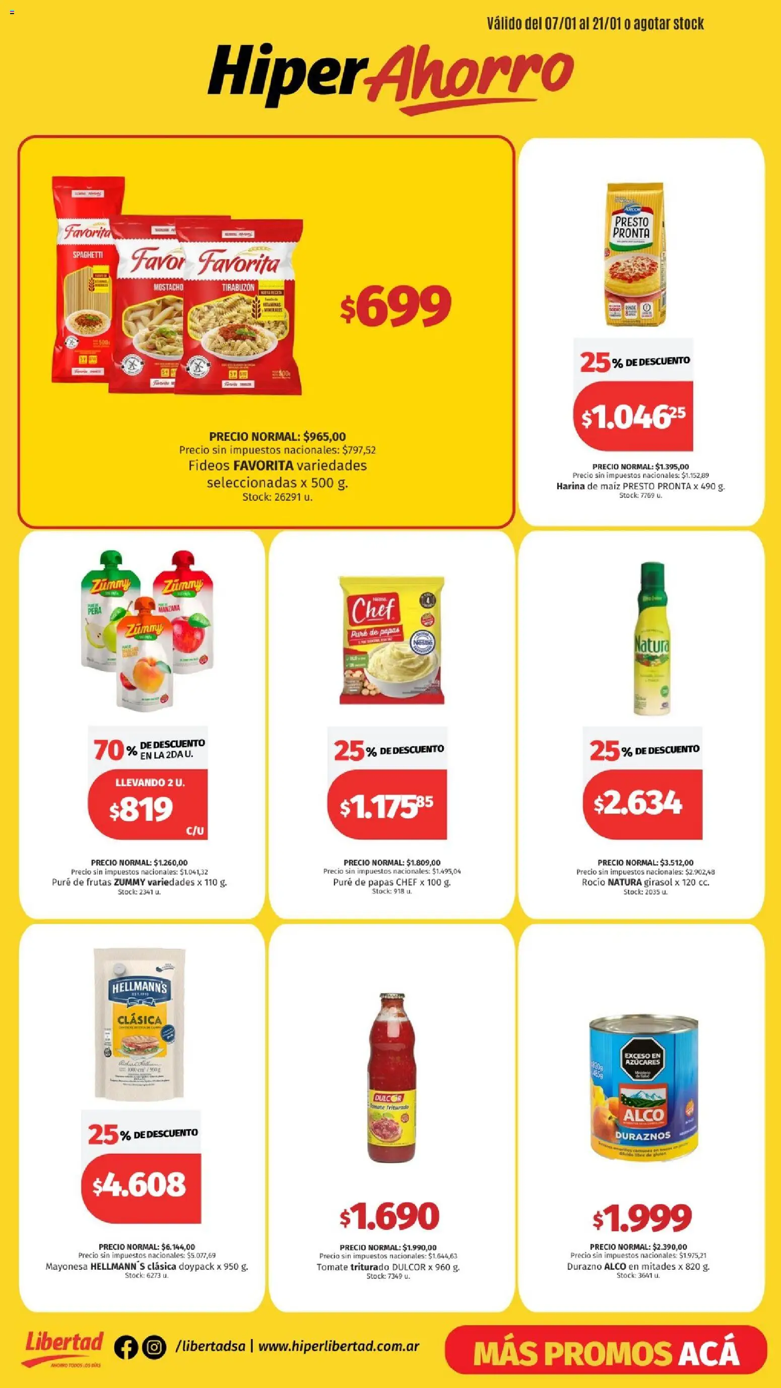 Hipermercado Libertad - Hiper ahorro │ válido desde el 05.02.2026 | Página: 2 | Productos: Harina, Pera, Durazno, Fideos
