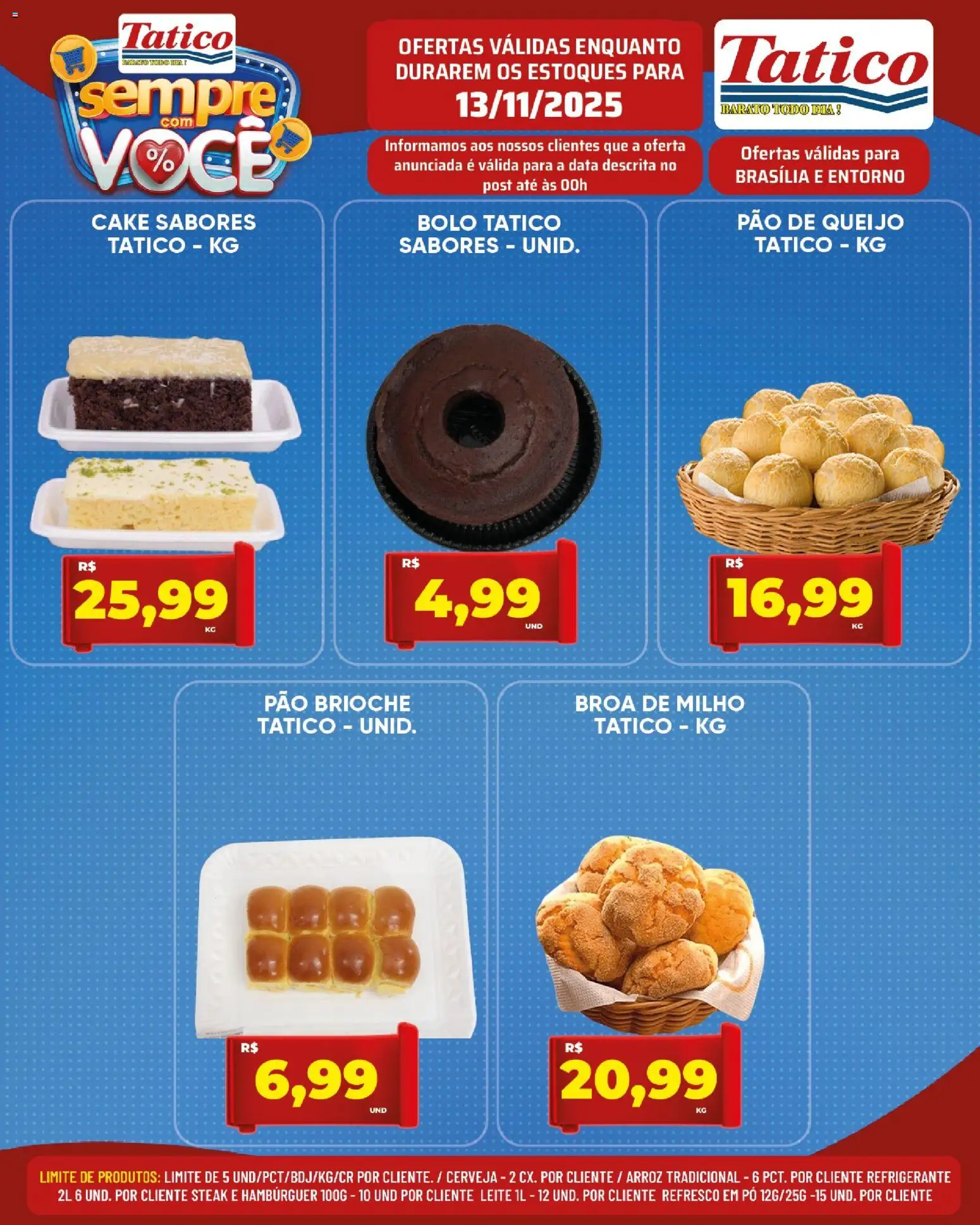 Tatico Folheto - válido de 13.11.2025 | Página: 16 | Produtos: Leite, Queijo, Cerveja, Refrigerante