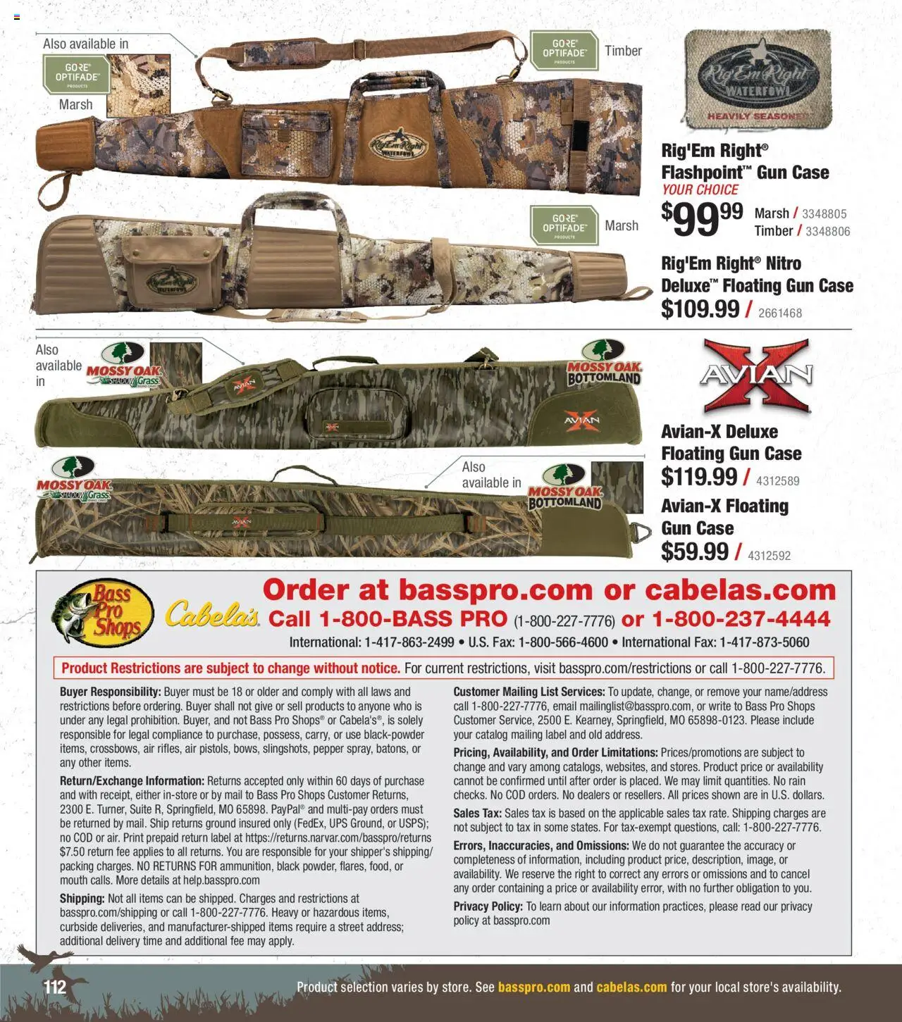 Cabela's Waterfowl 25 - valid from 01.10.2025 | Page: 112 | Products: Pepper, UPS, Gun, Waterfowl