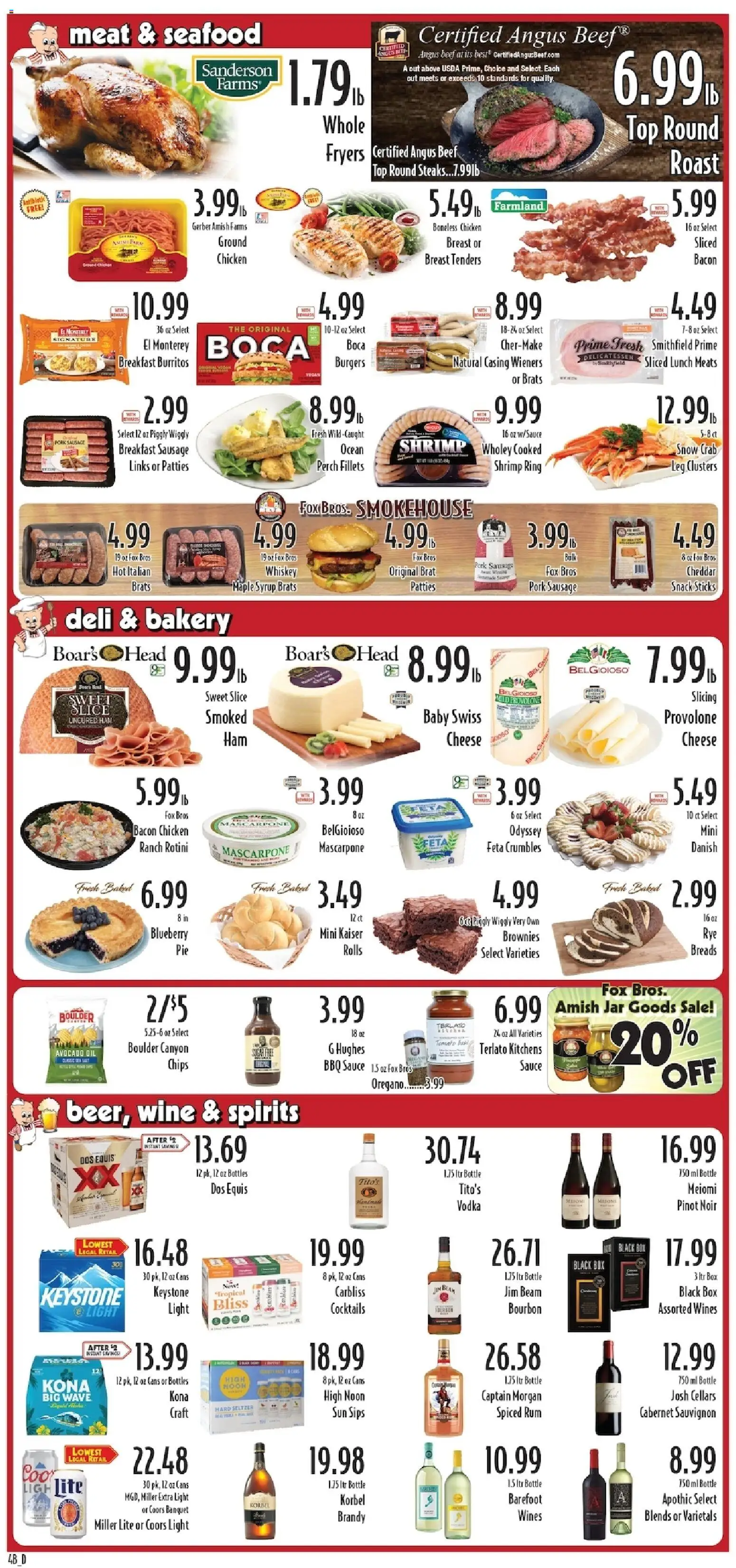 Piggly Wiggly Weekly Ad - valid from 22.04.2026 | Page: 6 | Products: Bakery, Oil, Bourbon, Sausage