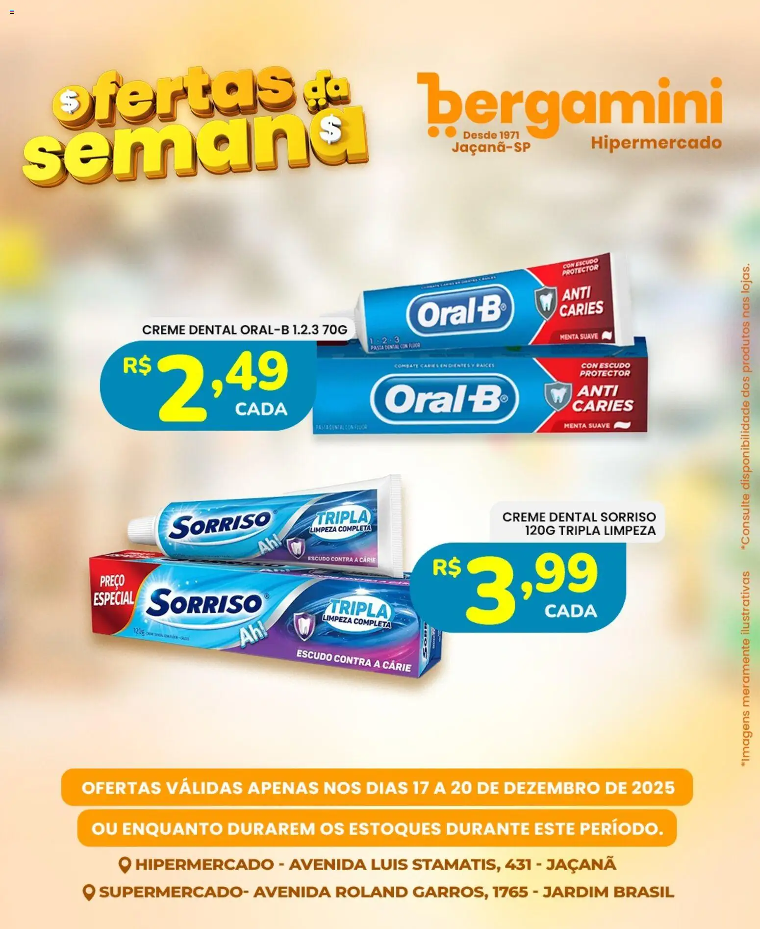 Supermercado Bergamini Folheto - válido de 17.12.2025 | Página: 16 | Produtos: Pasta, Creme, Creme dental