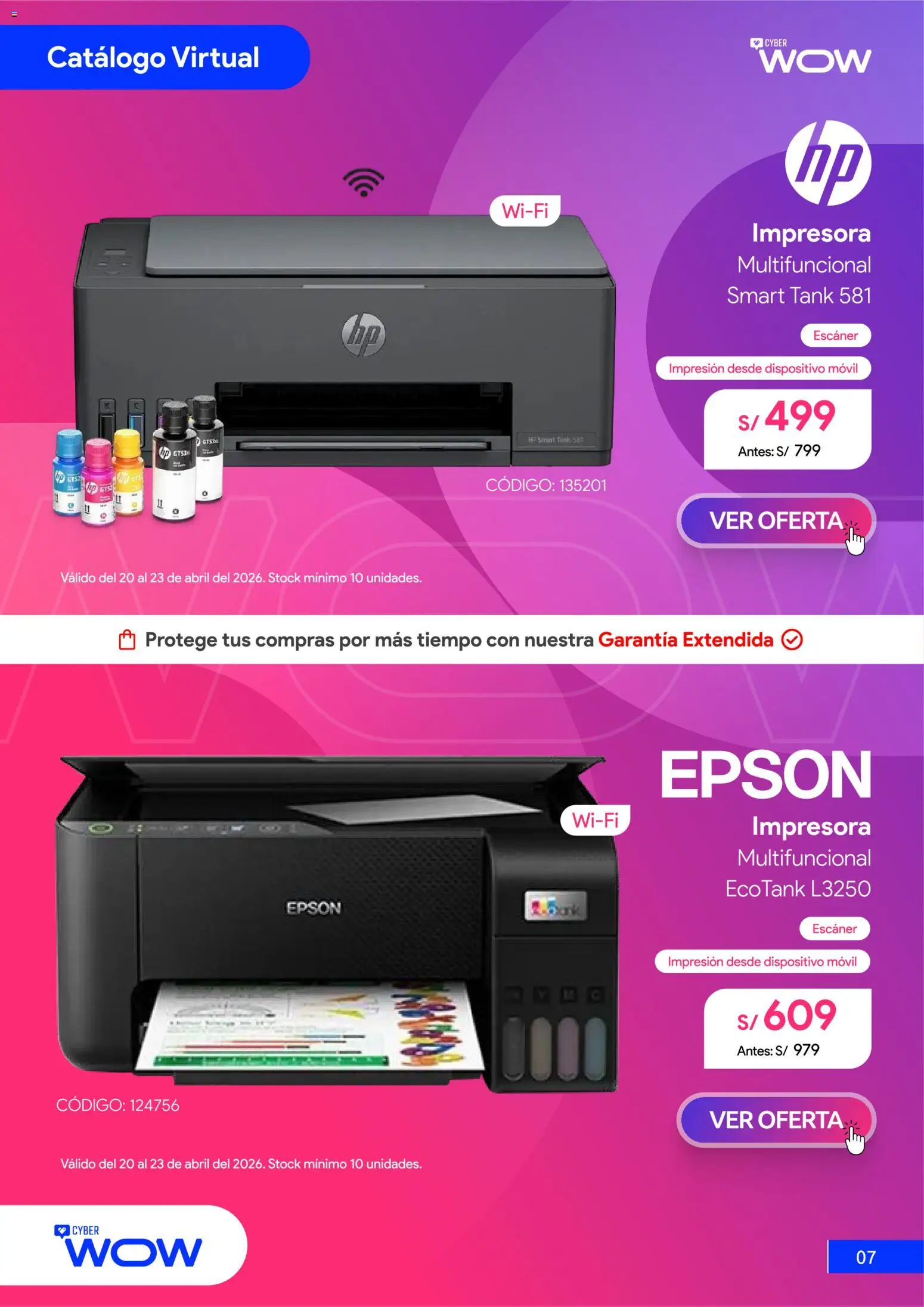 Catálogo Hiraoka válido desde 20.04.2026 | Página: 8 | Productos: Impresora