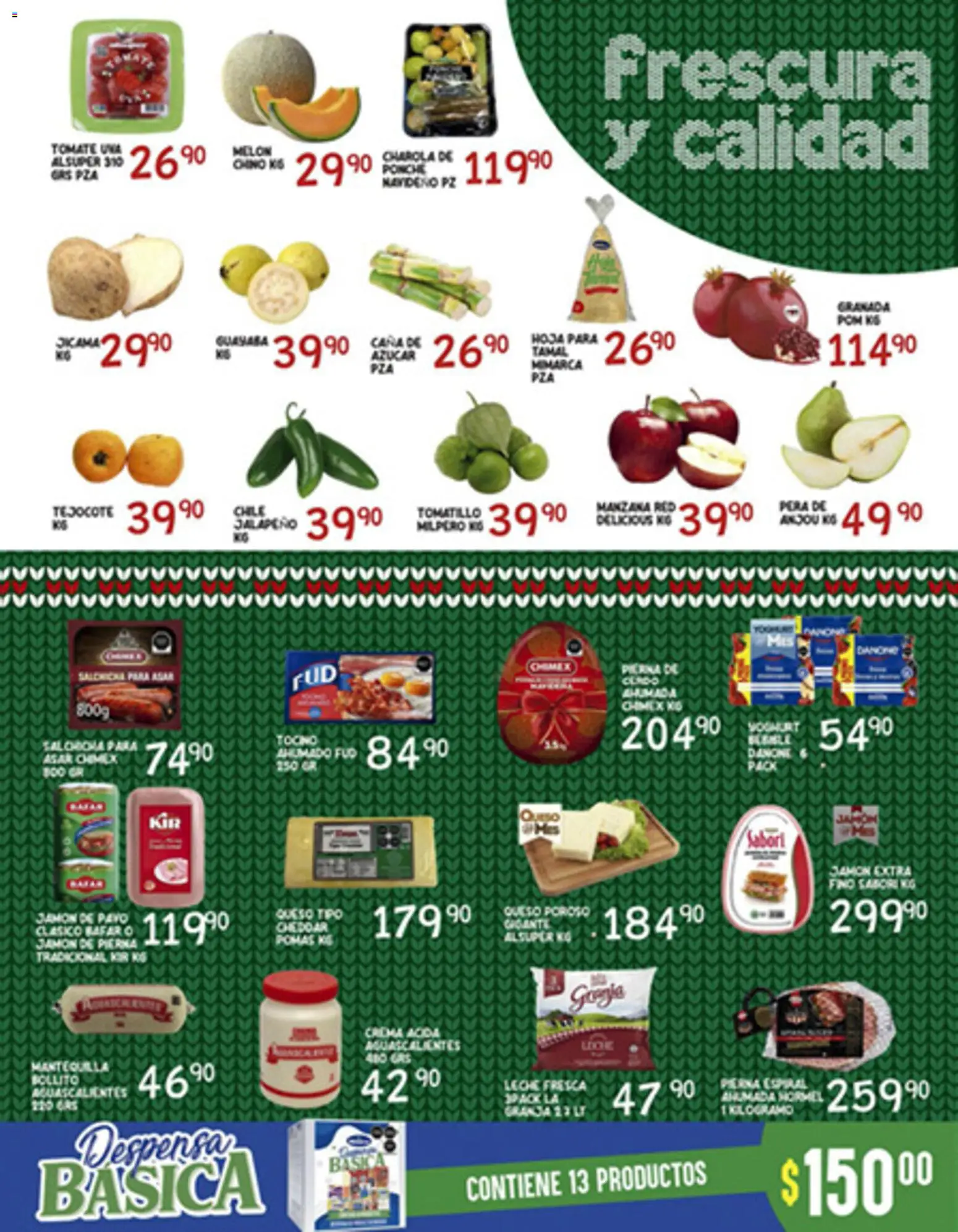 Nuevas ofertas de Alsuper válidas en toda la República Mexicana desde el 05.12.2025. ¡Encuentra las mejores ofertas en Alsuper folleto Zacatecas! | Página: 3 | Productos: Melón, Tocino, Manzana, Cerdo