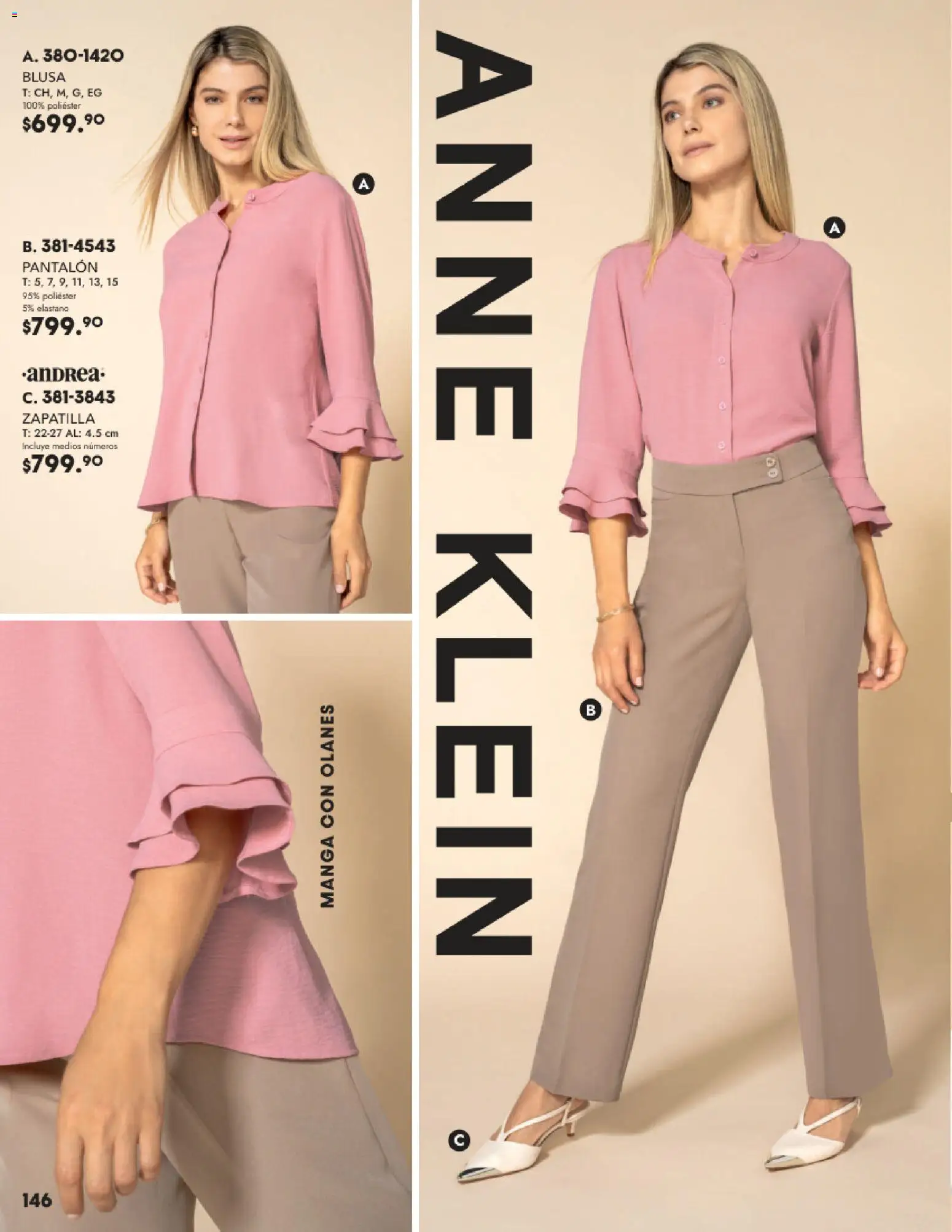 Nuevas ofertas de Andrea válidas en toda la República Mexicana desde el 26.11.2025. ¡Encuentra las mejores ofertas en Andrea catálogo Vestir! | Página: 146 | Productos: Blusa, Manga