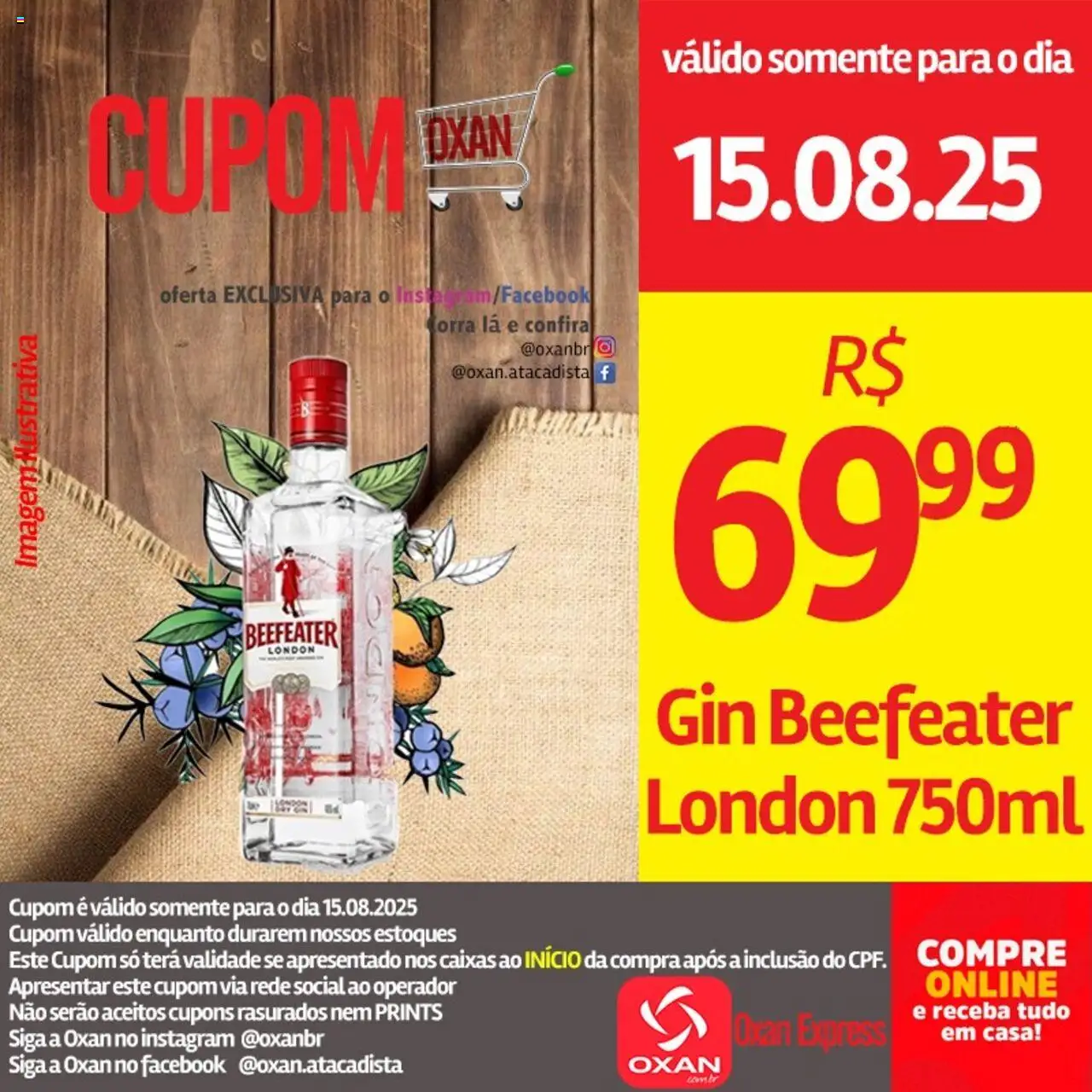 Oxan Atacadista Folheto - válido de 15.08.2025 | Página: 1 | Produtos: Gin