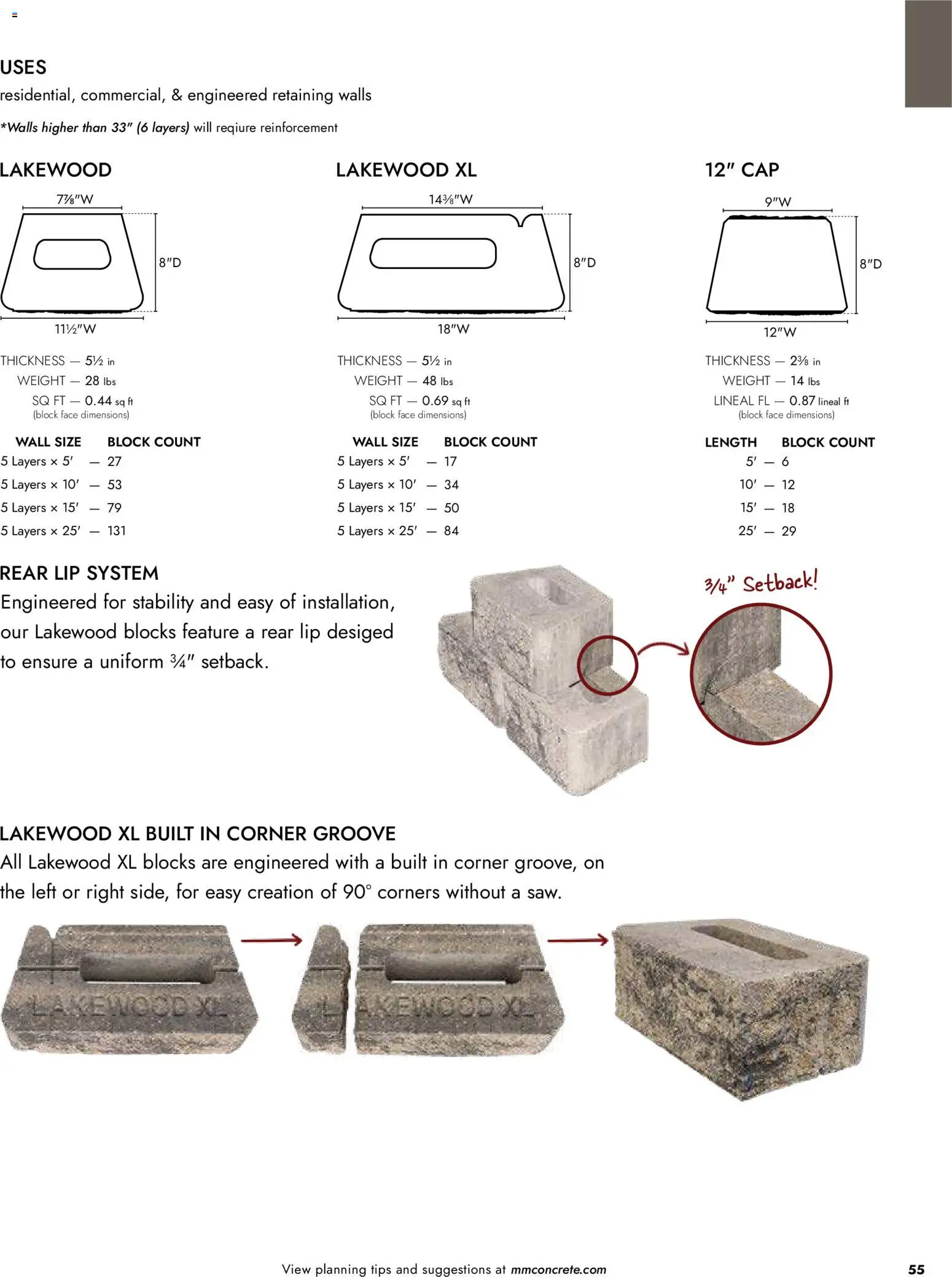 Menards Landscape Catalog - valid from 02.04.2026 | Page: 55 | Products: Cap, Weight
