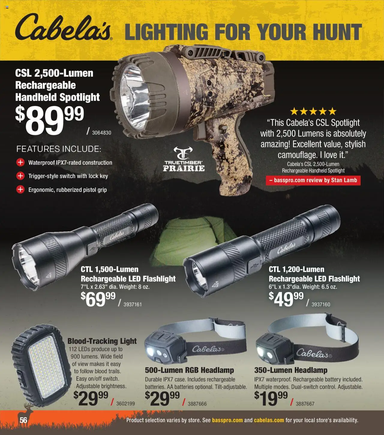 Cabela's Deer Hunting 25 - valid from 01.10.2025 | Page: 56 | Products: Battery, Switch, Weight