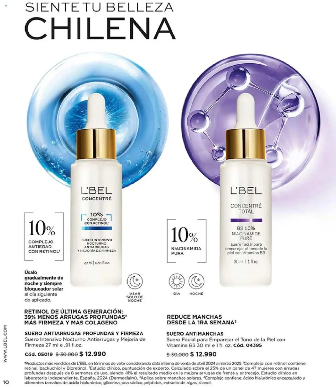 Catálogo L'Bel Campaña 14 │ válido desde el 31.08.2025 | Página: 10 | Productos: Bloqueador, Sobre