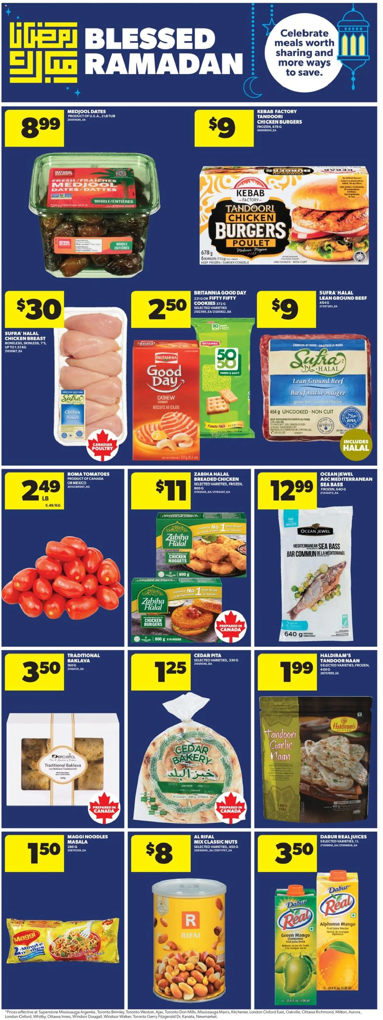 Real Canadian Superstore flyer valid from 12.02.2026 | Page: 23 | Products: Noodles, Nuts, Bakery, Chicken