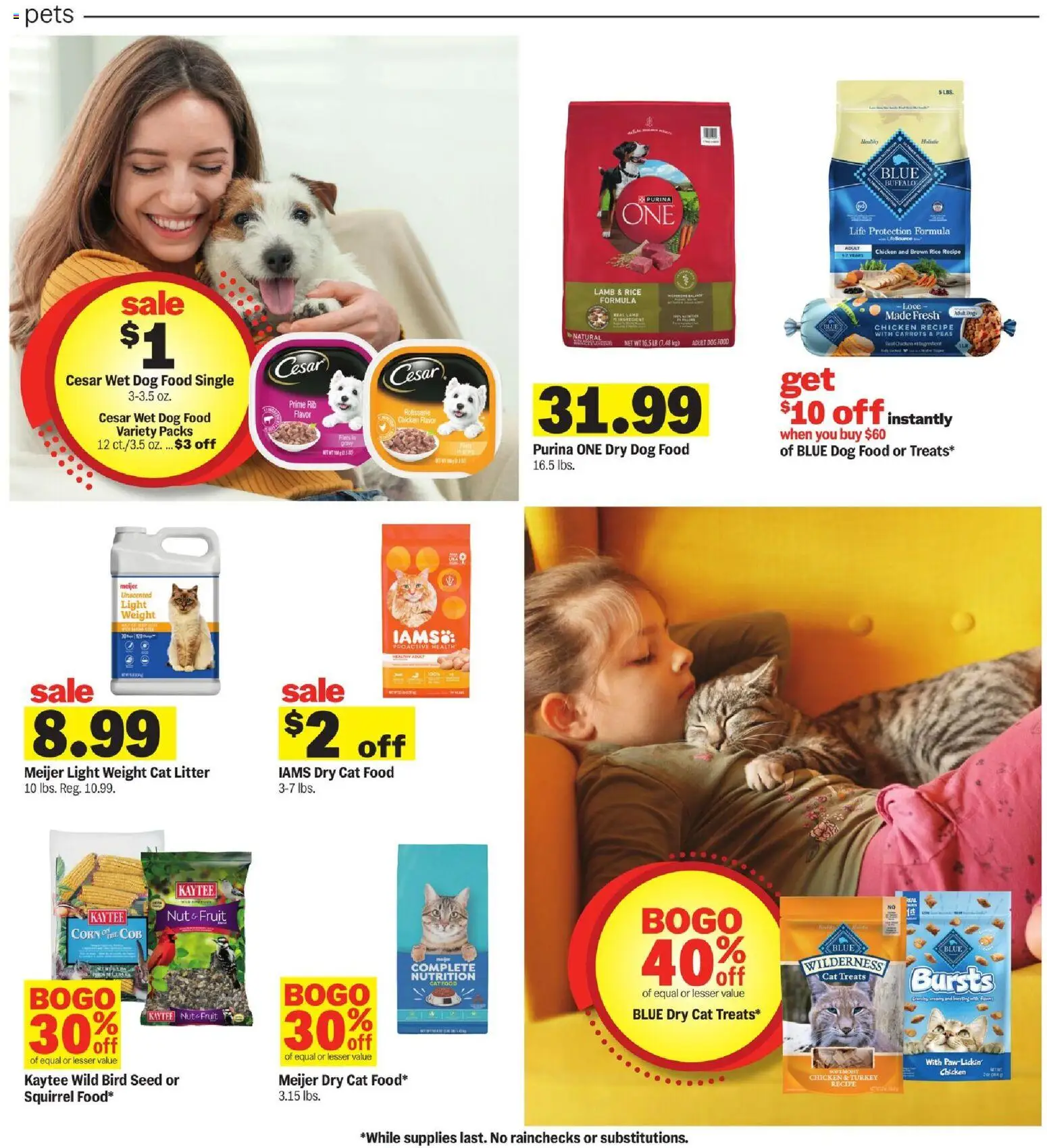 Meijer Weekly Ad - MI - valid from 29.10.2025 | Page: 22 | Products: Cat Food, Cat Litter, Eggs, Rice