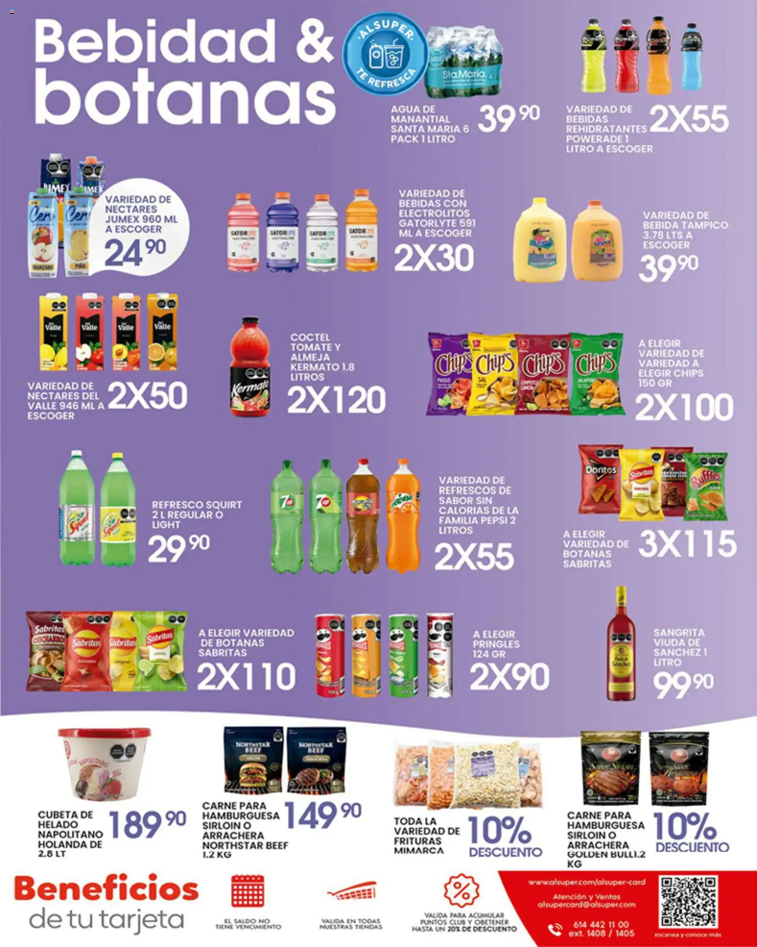 Nuevas ofertas de Alsuper válidas en toda la República Mexicana desde el 10.04.2026. ¡Encuentra las mejores ofertas en Alsuper folleto! | Página: 7 | Productos: Refresco, Tomate, Helado, Té
