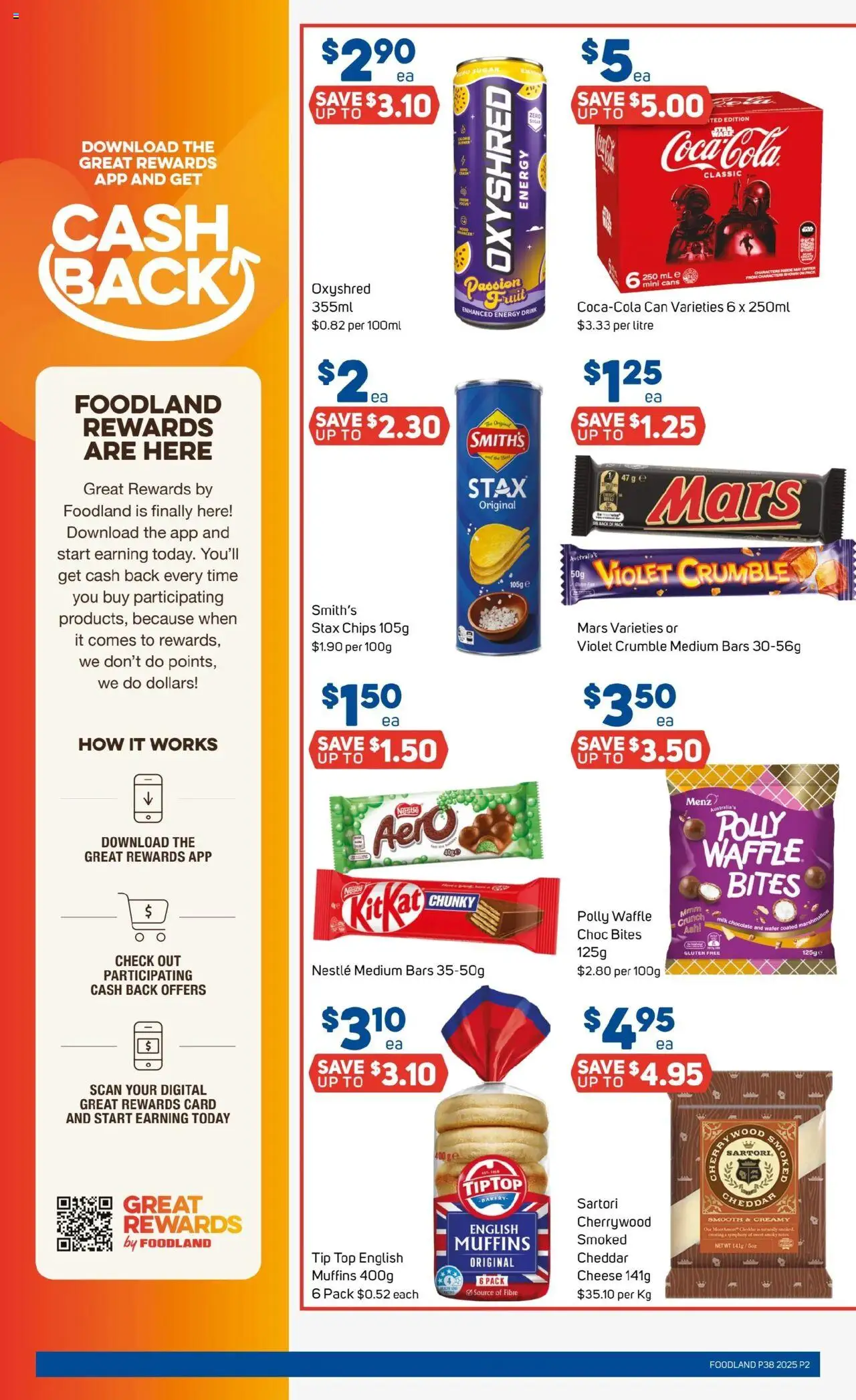 Foodland catalogue - valid from 17.09.2025 | Page: 2 | Products: Energy drink, Chocolate, Chips, Bakery