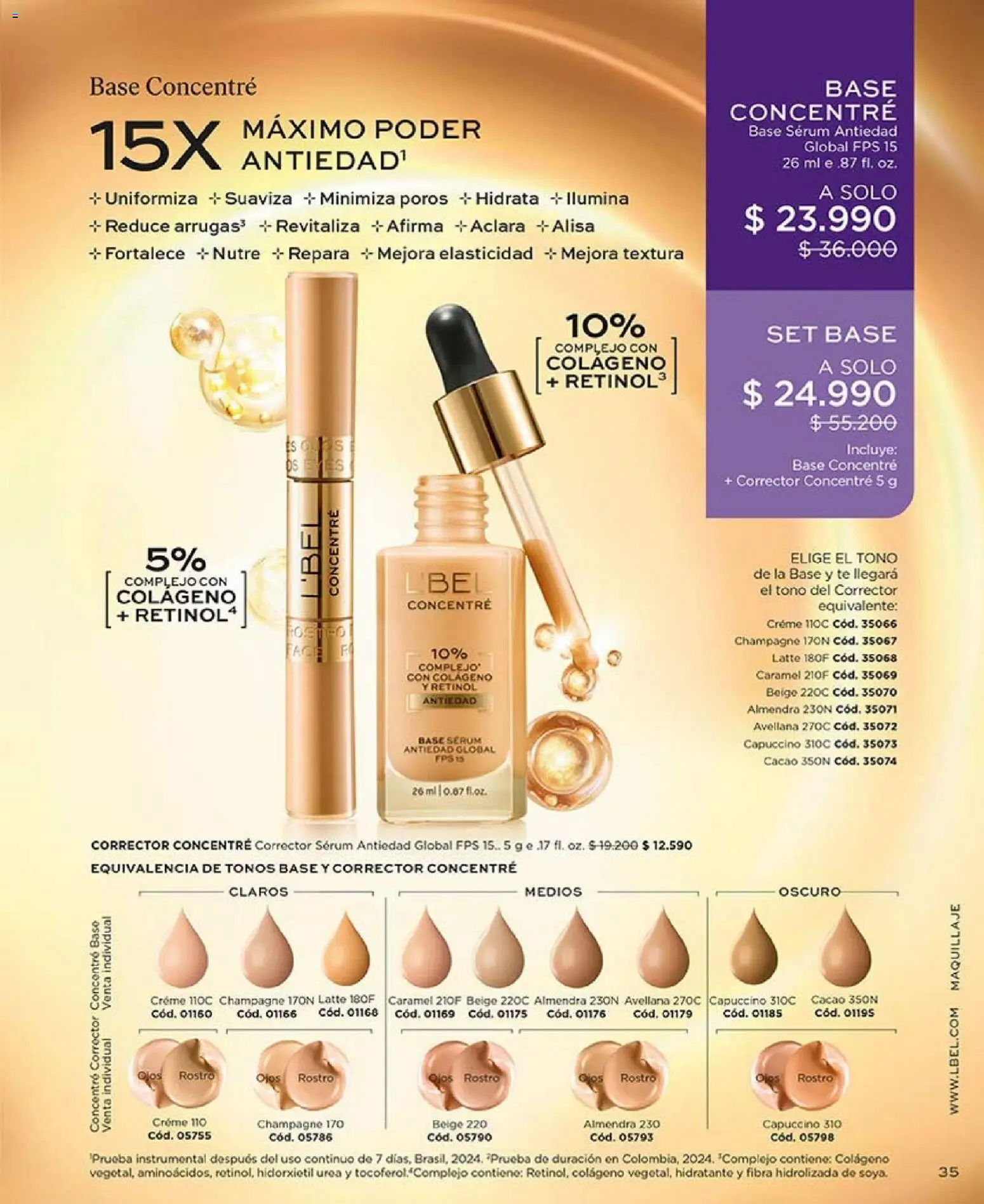 Catálogo L'Bel Campaña2x │ válido desde el 16.01.2026 | Página: 35 | Productos: Almendra, Base, Té, Individual