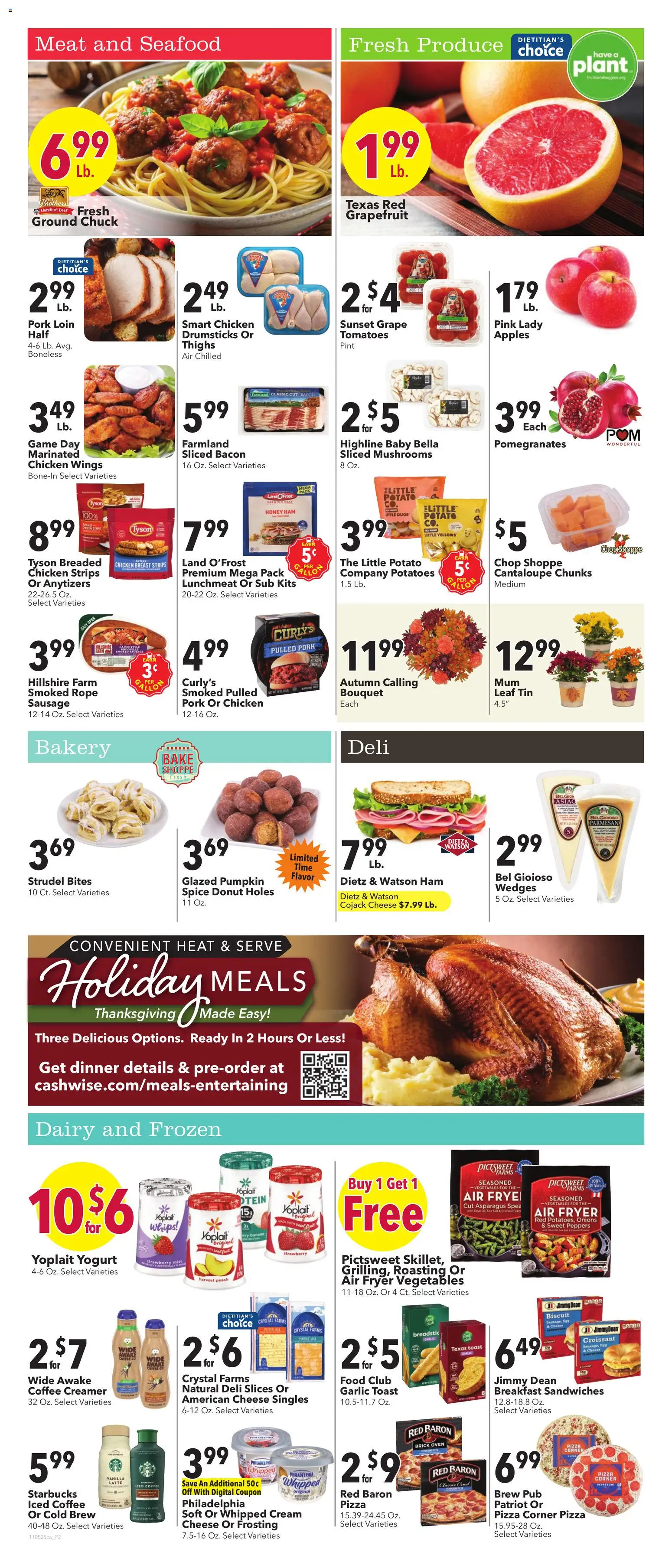 Cash Wise Weekly Ad - valid from 05.11.2025 | Page: 4 | Products: Asparagus, Apples, Potatoes, Seafood