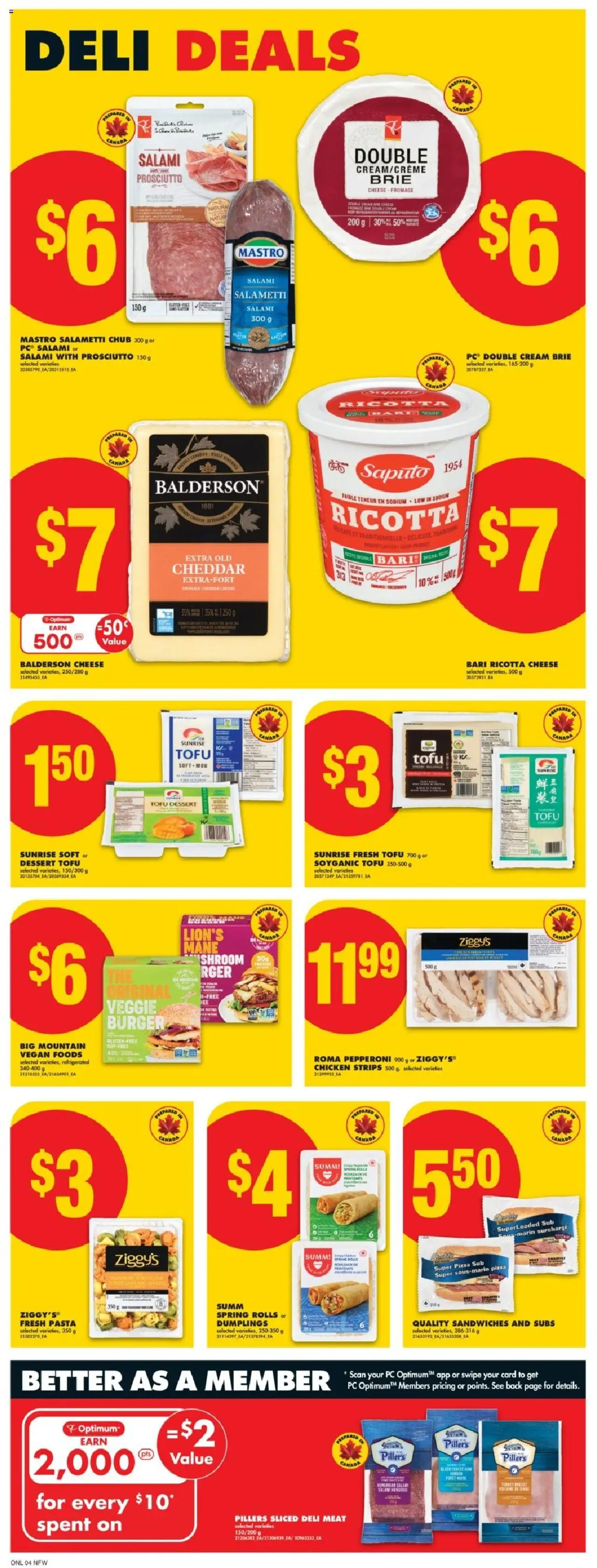 No Frills flyer valid from 12.06.2025 | Page: 9 | Products: Cream, PC, Cheese, Salami