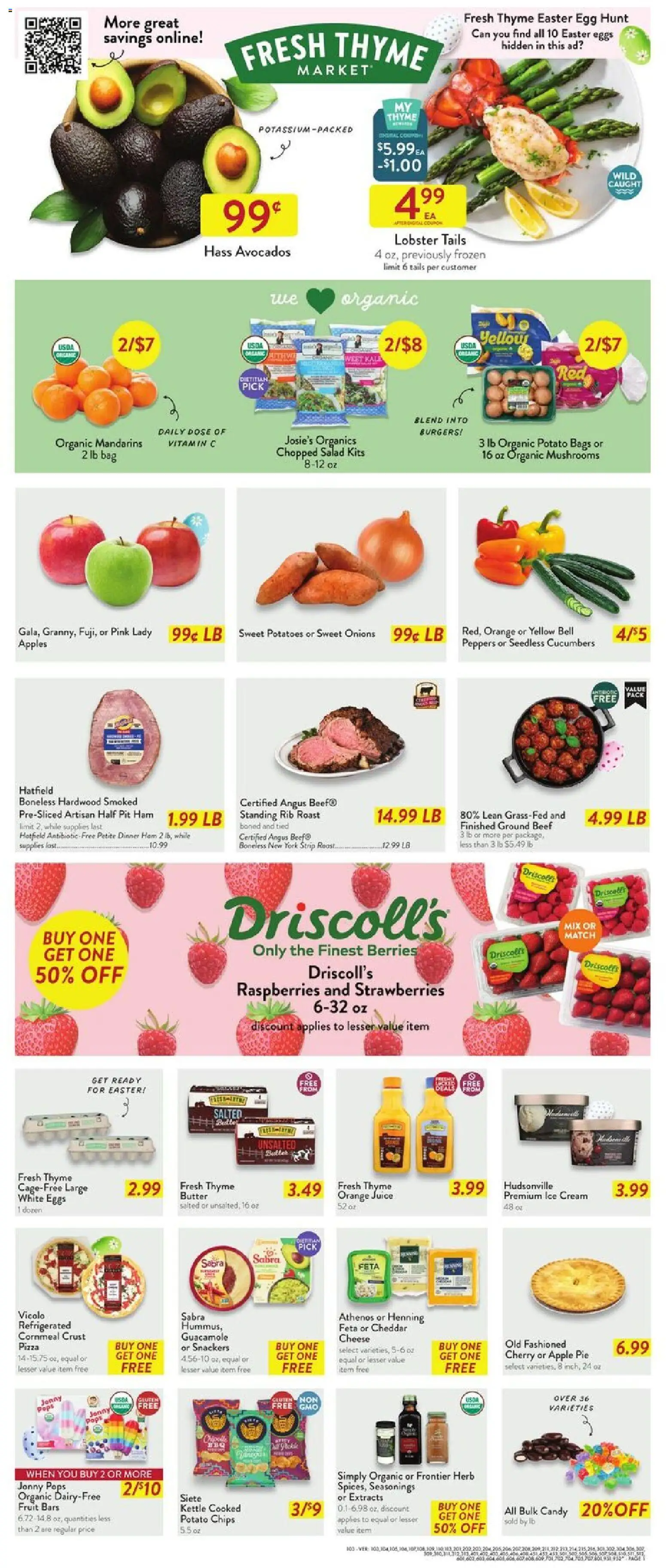Fresh Thyme Weekly Ad - IL - valid from 25.03.2026 | Page: 2 | Products: Mandarins, Mushrooms, Cheese, Chips