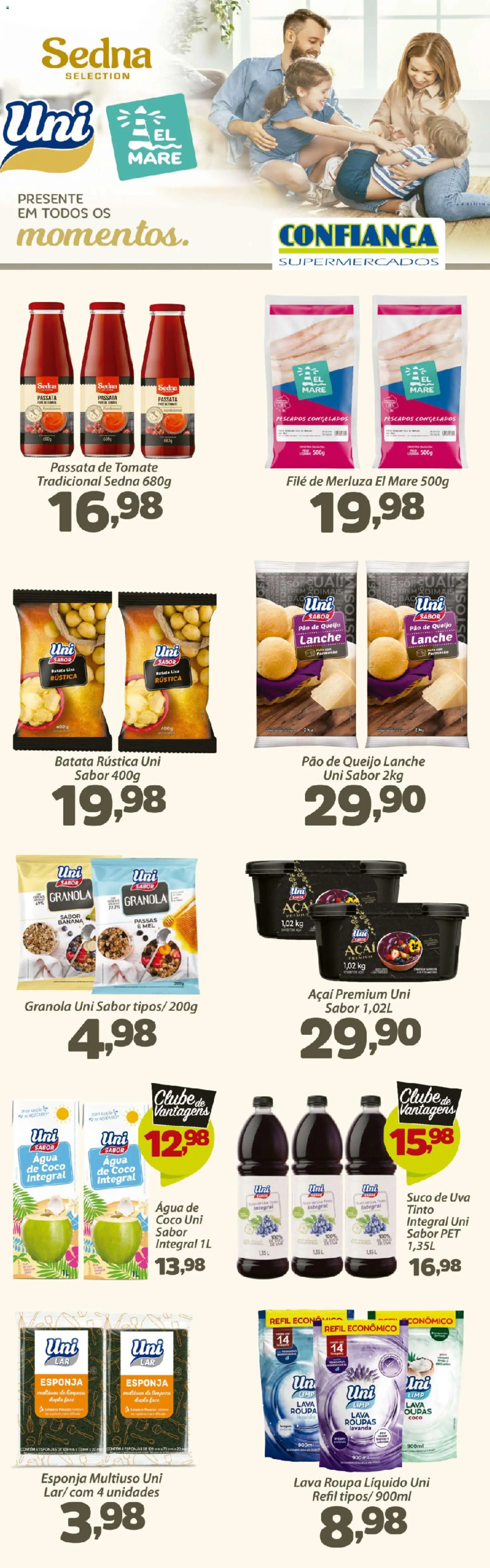 Confiança Folheto - válido de 14.04.2026 | Página: 5 | Produtos: Suco, Pão de queijo, Tinta, Açaí
