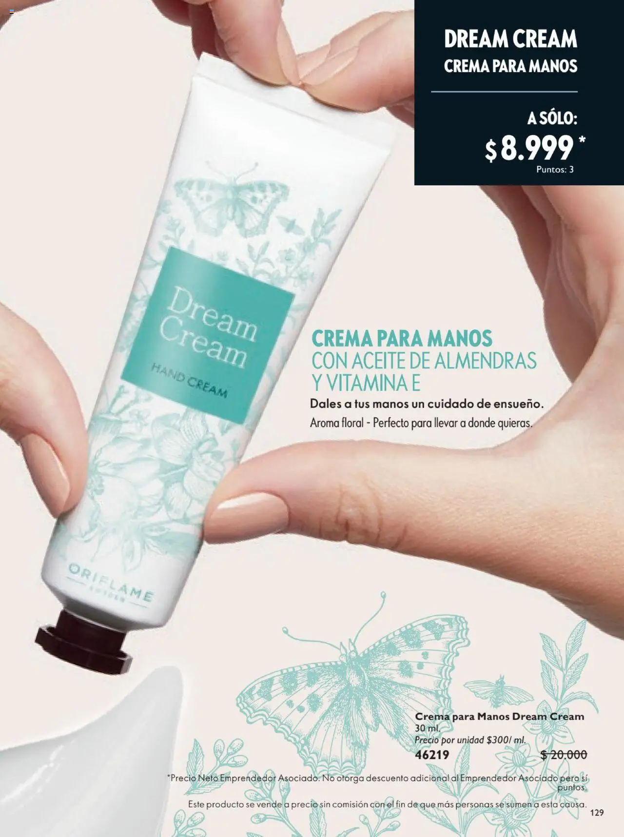 Oriflame revista - valida desde el 12.07.2025 | Página: 129 | Productos: Almendras, Crema, Aceite