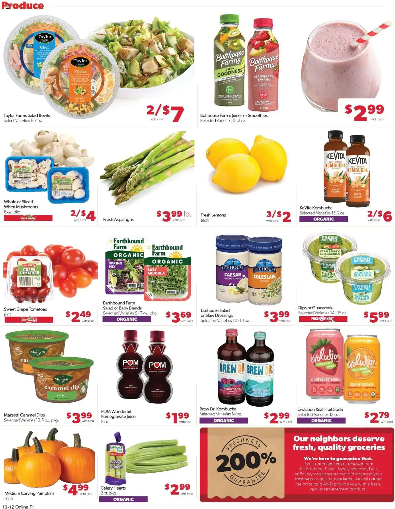 Family Fare Weekly Ad - NE - valid from 12.10.2025 | Page: 7 | Products: Bakery, Mushrooms, Salad, Avocado