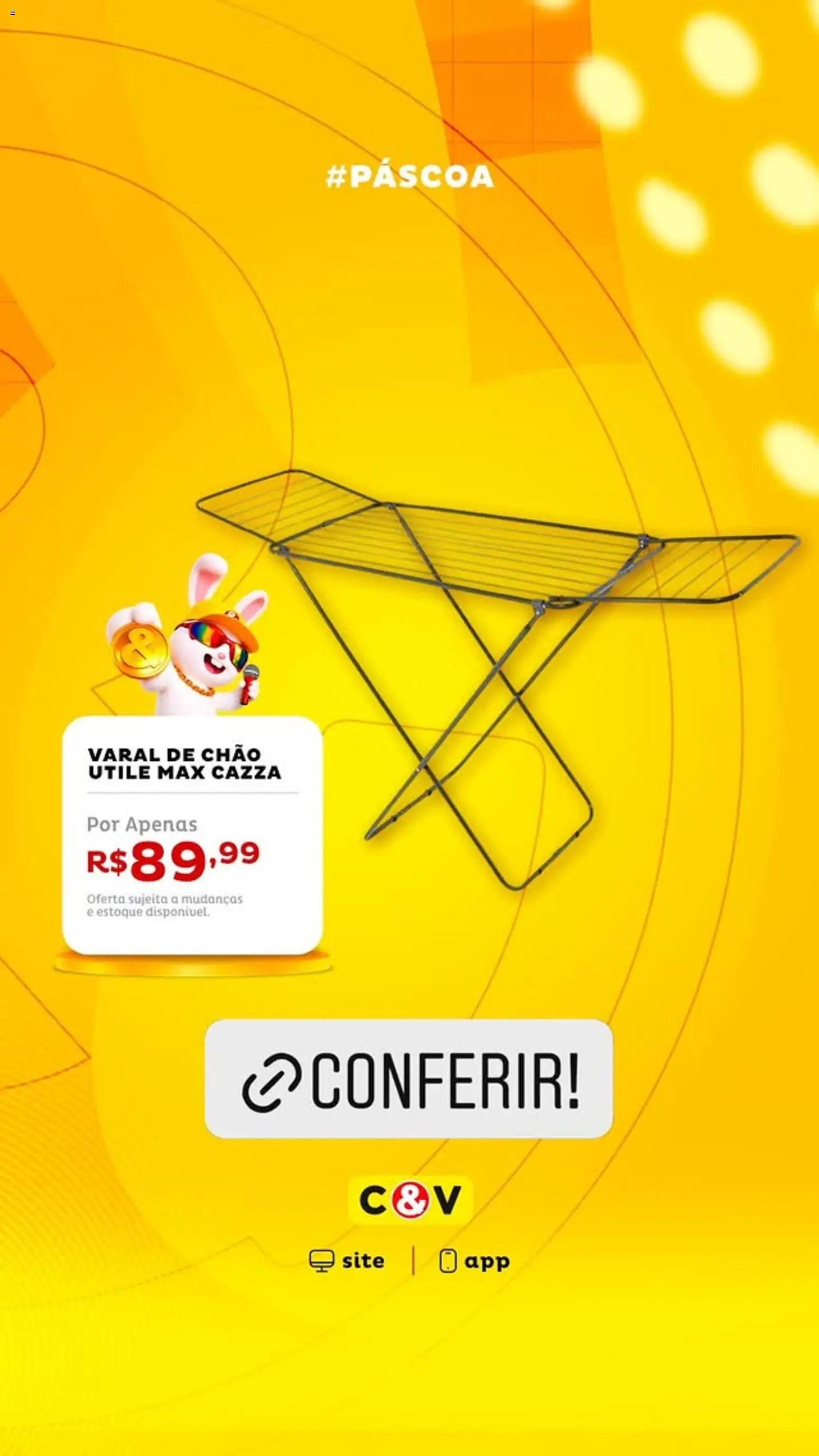 Casa e Video Folheto - válido de 24.03.2026 | Página: 9 | Produtos: Varal de chão