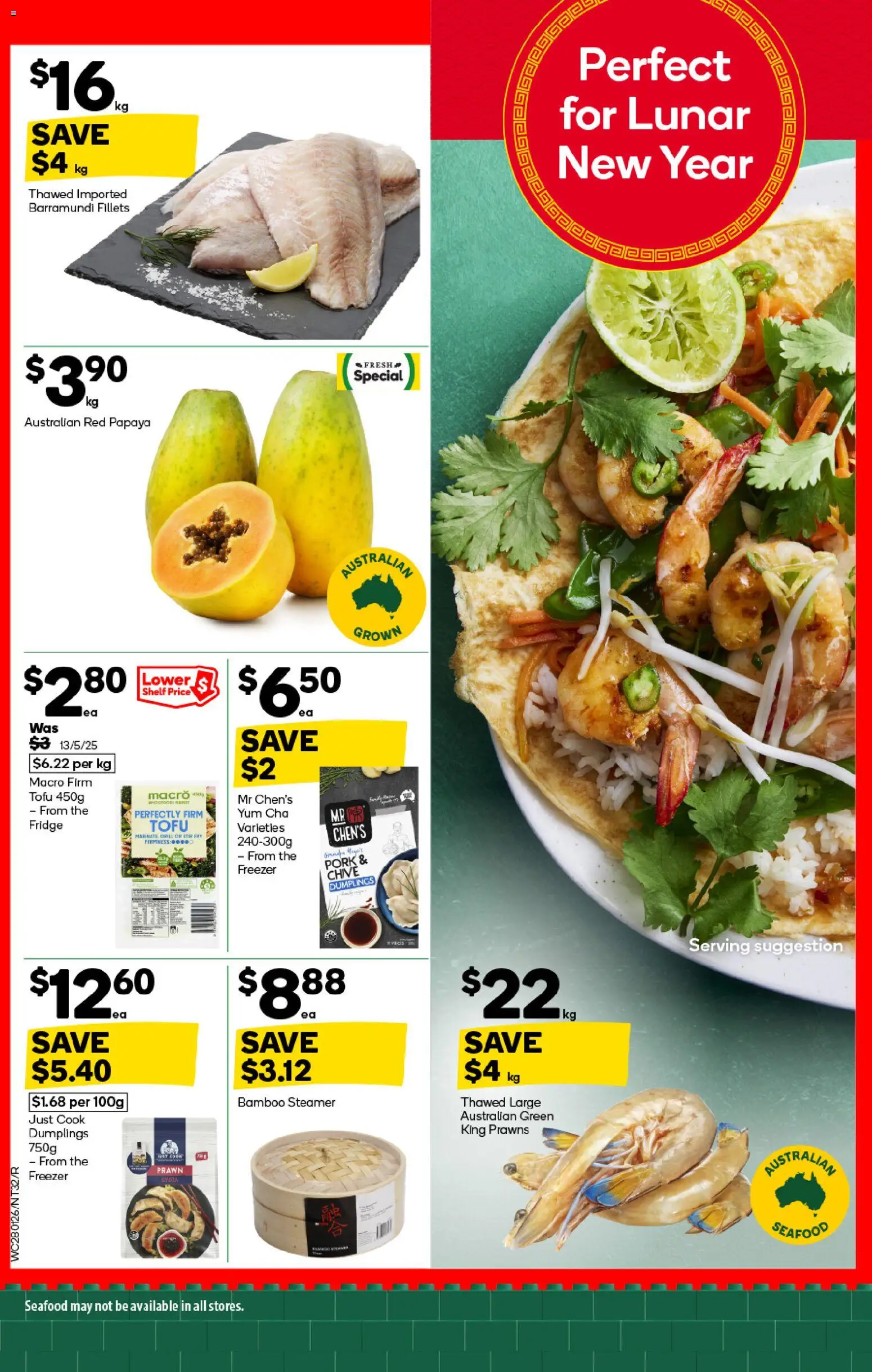 Woolworths catalogue - valid from 04.02.2026 | Page: 32 | Products: Shelf, Pork, Prawns, Grill