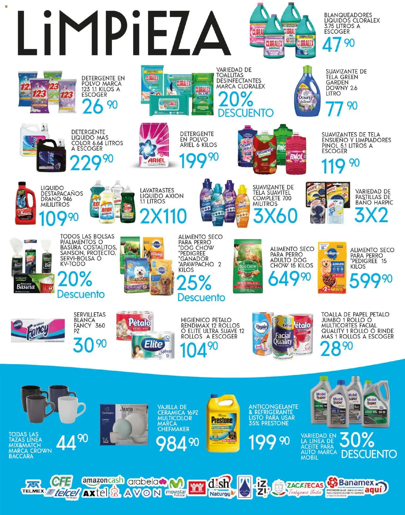 Nuevas ofertas de Alsuper válidas en toda la República Mexicana desde el 21.10.2025. ¡Encuentra las mejores ofertas en Alsuper folleto Zacatecas! | Página: 5 | Productos: Toalla, Baño, Polvo, Servilletas