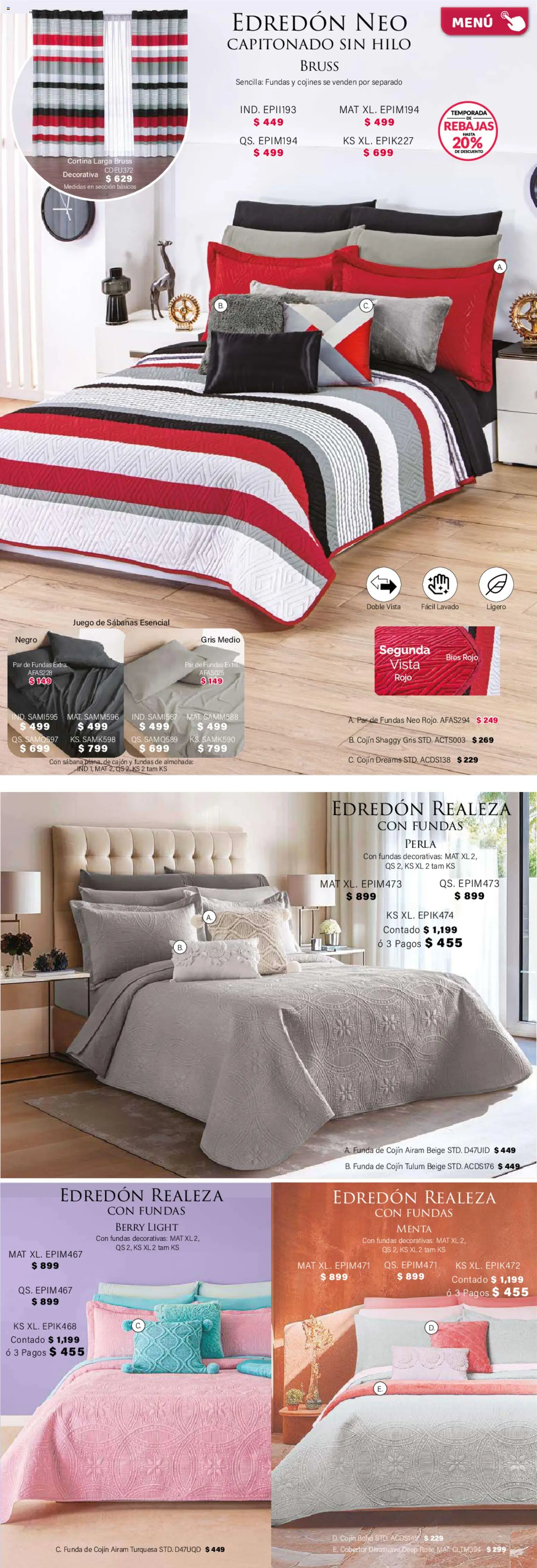 ¡El último » catálogo de Colchas Concord para Abril « está aquí! Descubre las SUPER OFERTAS. | México