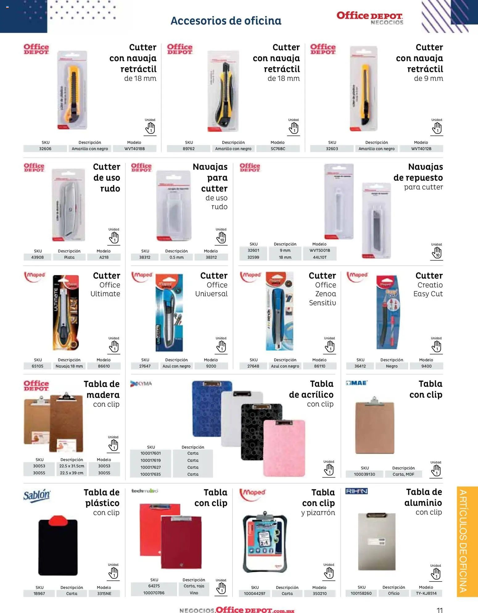 Nuevas ofertas de Office Depot válidas en toda la República Mexicana desde el 12.01.2026. ¡Encuentra las mejores ofertas en Office Depot catálogo 2026! | Página: 13 | Productos: Navaja, Cutter, Pizarrón, Vino